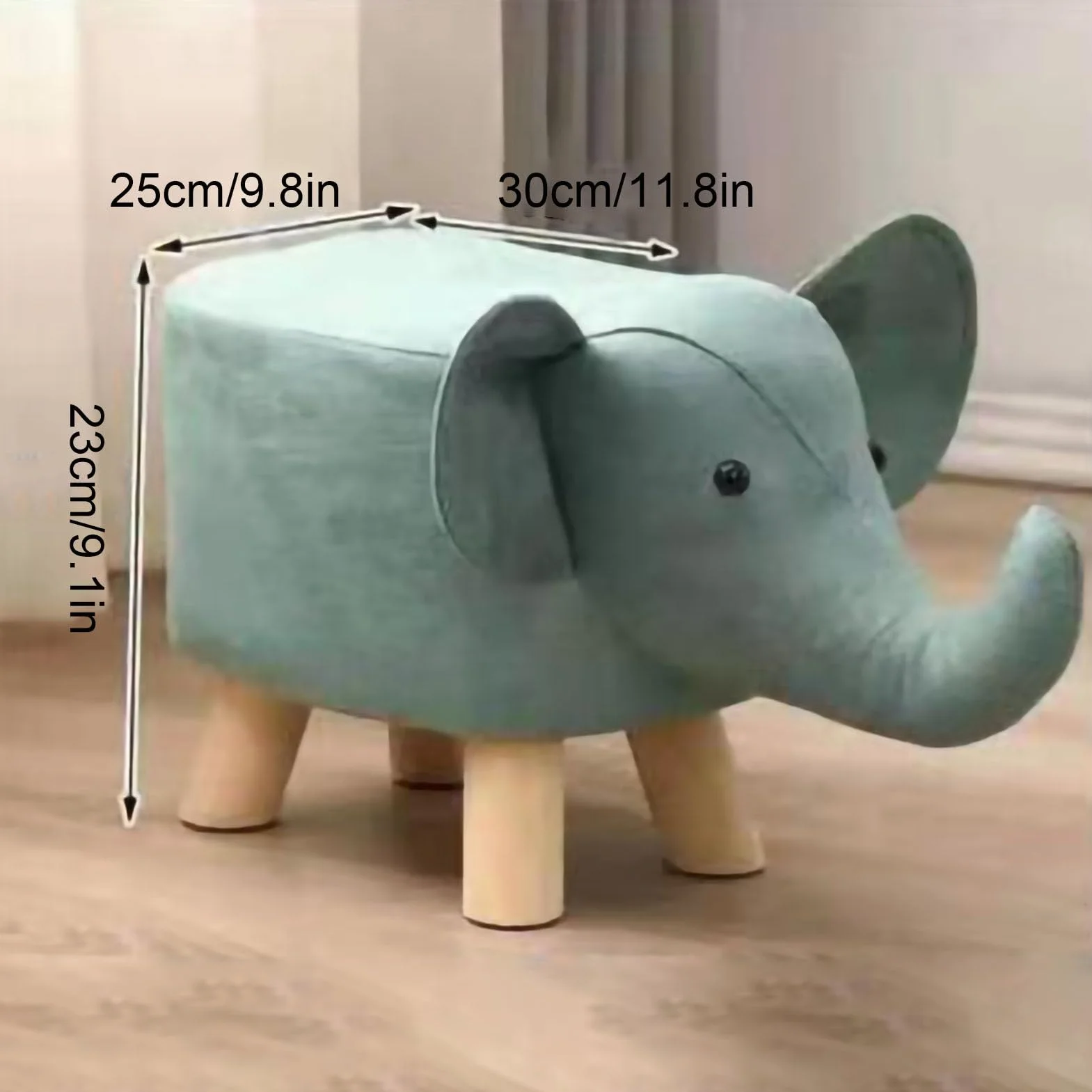 Bonitos Reposapiés de Animales, Asiento de Descanso, Sofá, Silla, Mini Muebles Otomanos, Reposapiés, Taburete, Silla para Sala de Estar, Dormitorio, Sofá, Asiento de Banco(Verde)