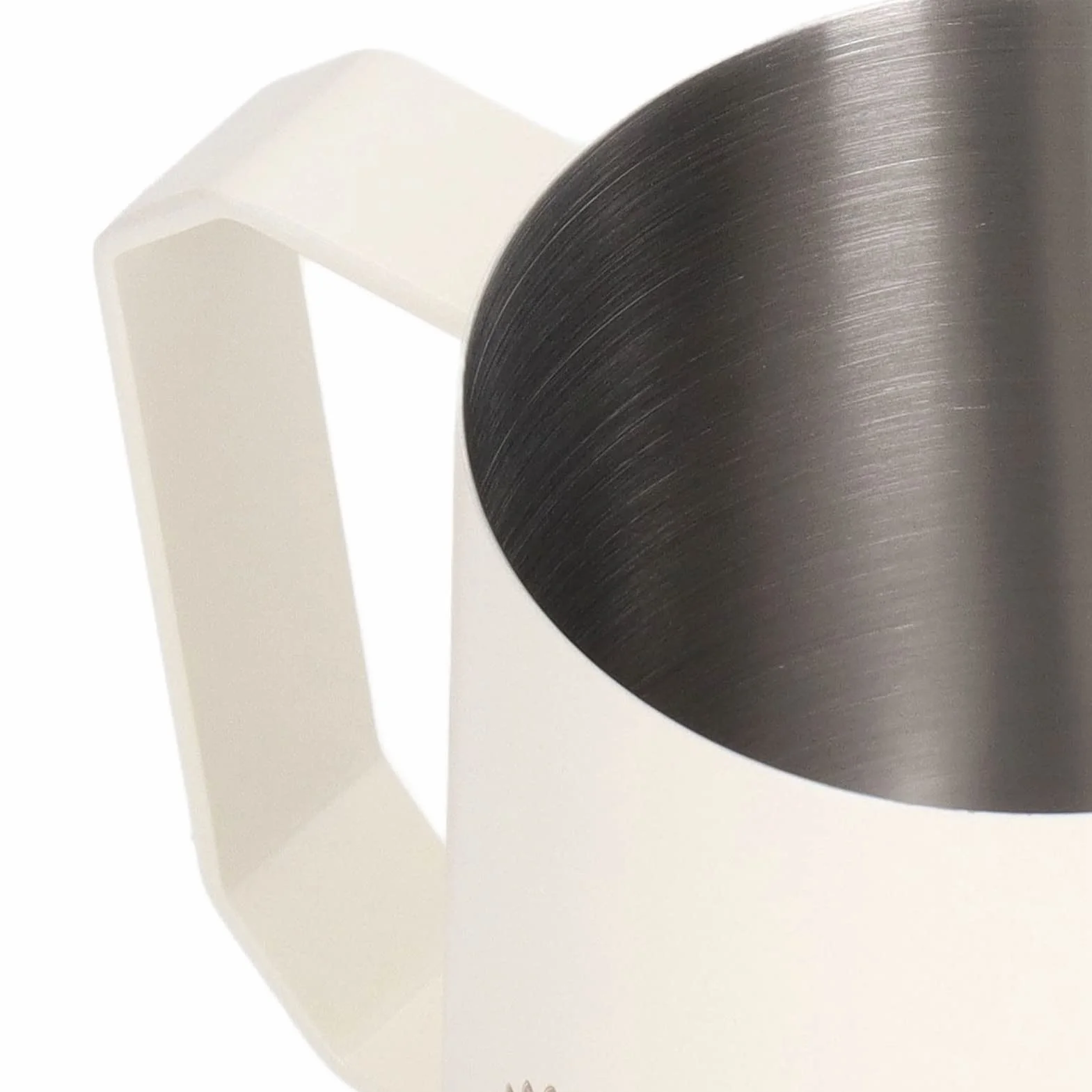 Jarra de espuma de leche de acero inoxidable para café, 450 ml (beige mate)