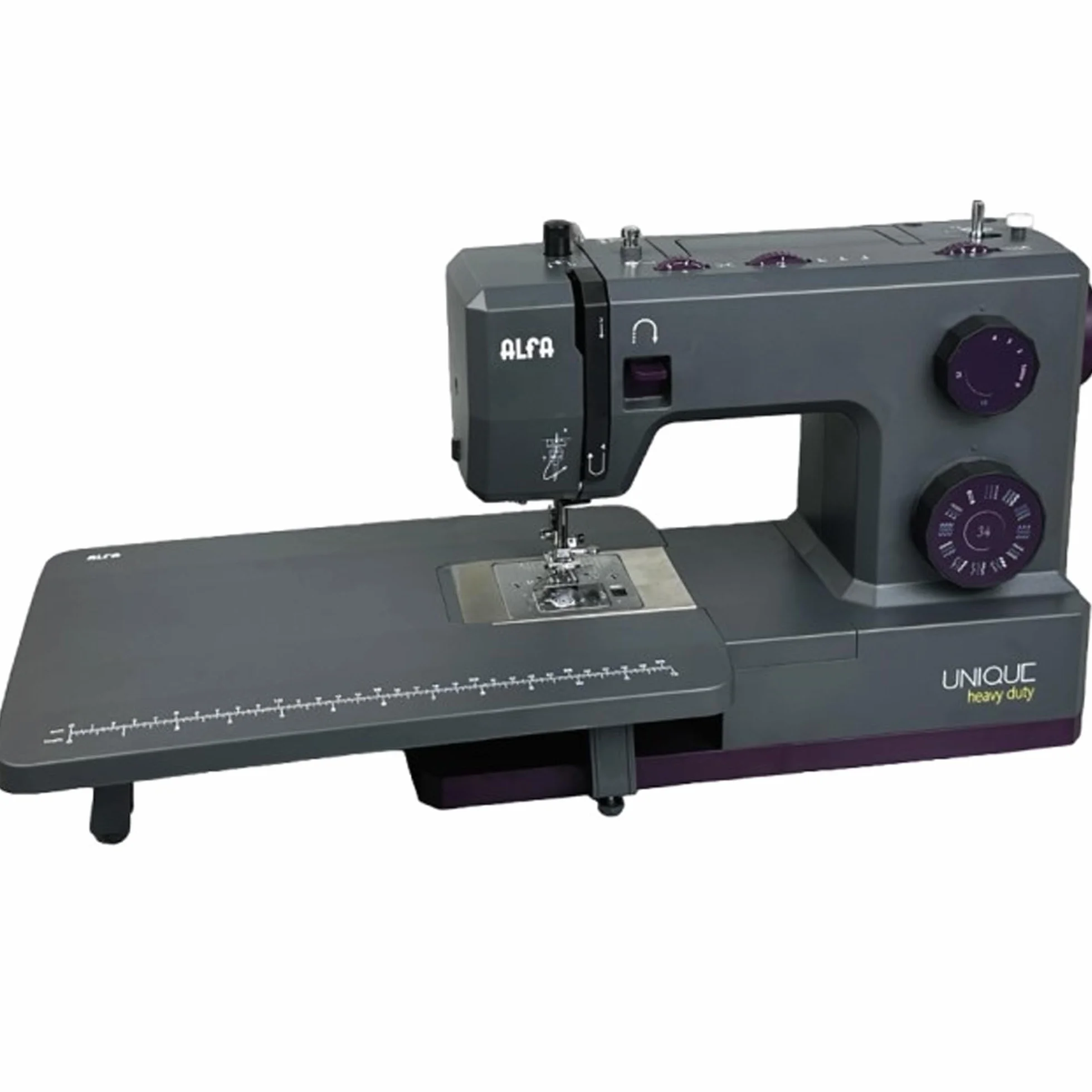 Máquina de coser Unique heavy duty, 100 W, Servomotor, Máximo rendimiento 1100 ppm, Base metálica