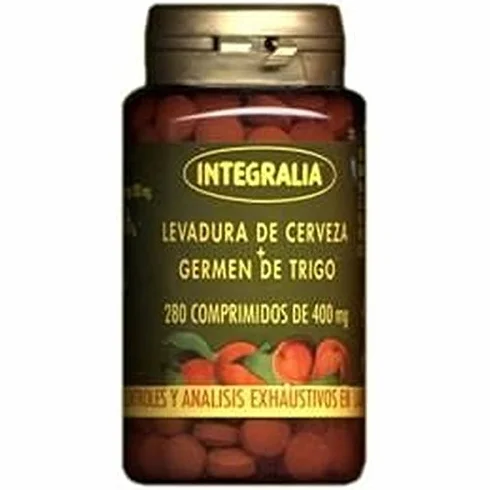 Levadura De Cerveza + Germen De Trigo 280 comprimidos Integralia