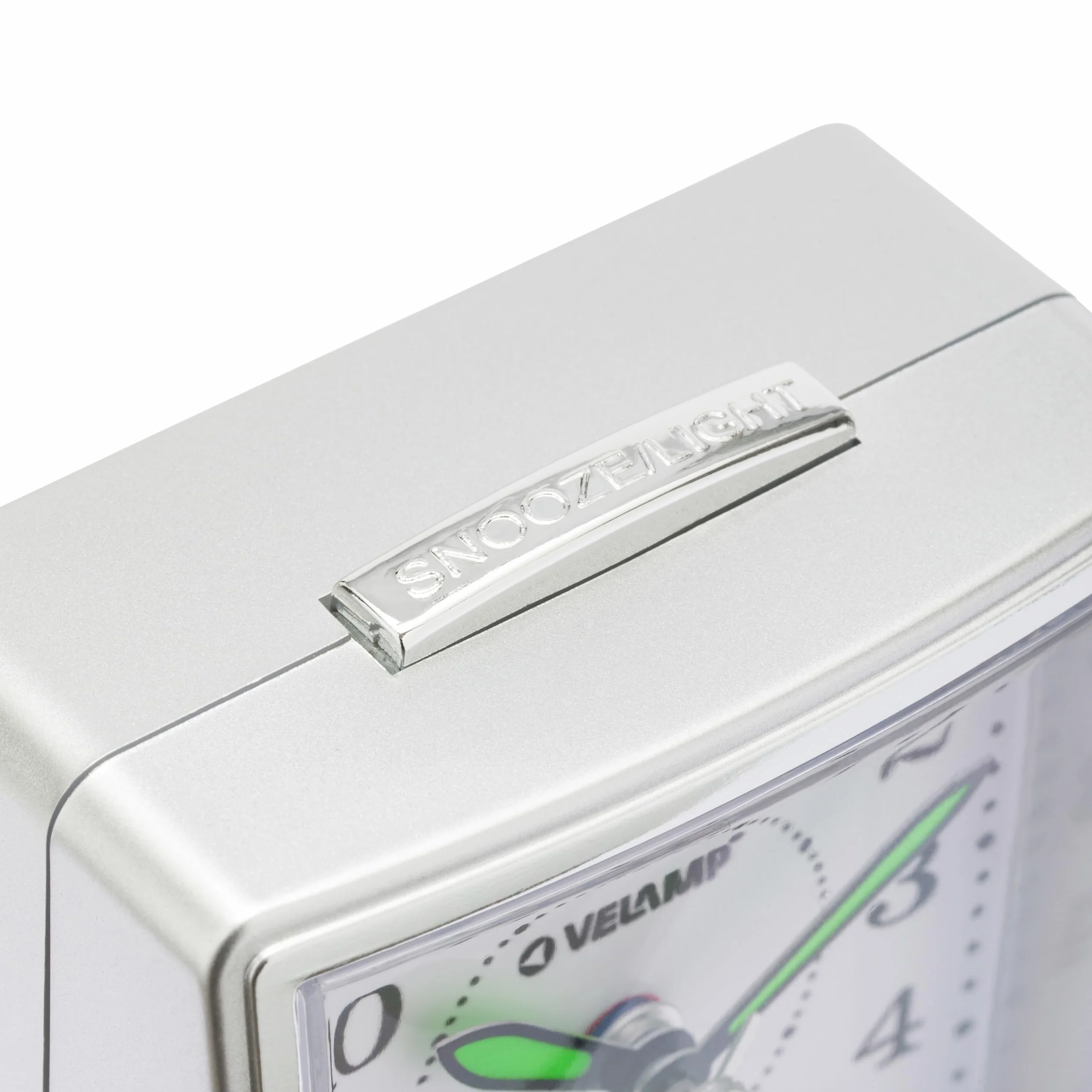 Despertador de mesilla, Reloj Despertador analógico de Cuarzo silencioso con luz, sin tictac, Reloj de Mesa Sencillo con función de repetición, Adecuado para dormitorios, escritorios, Viajes...