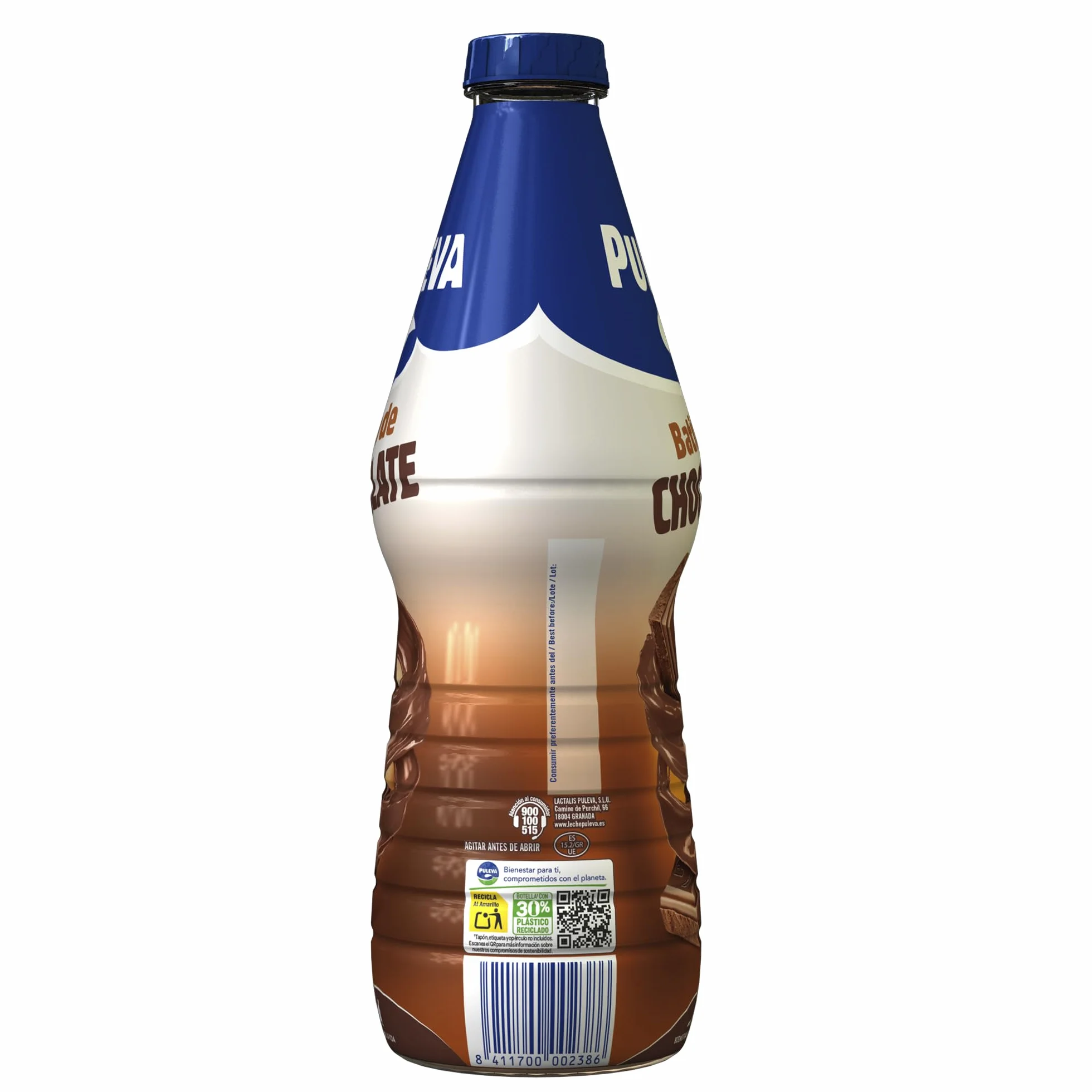 Puleva Batido de Cacao, Rico en Calcio, Proteínas y Vitamina D, Sin Gluten, Bebida Láctea 1 L