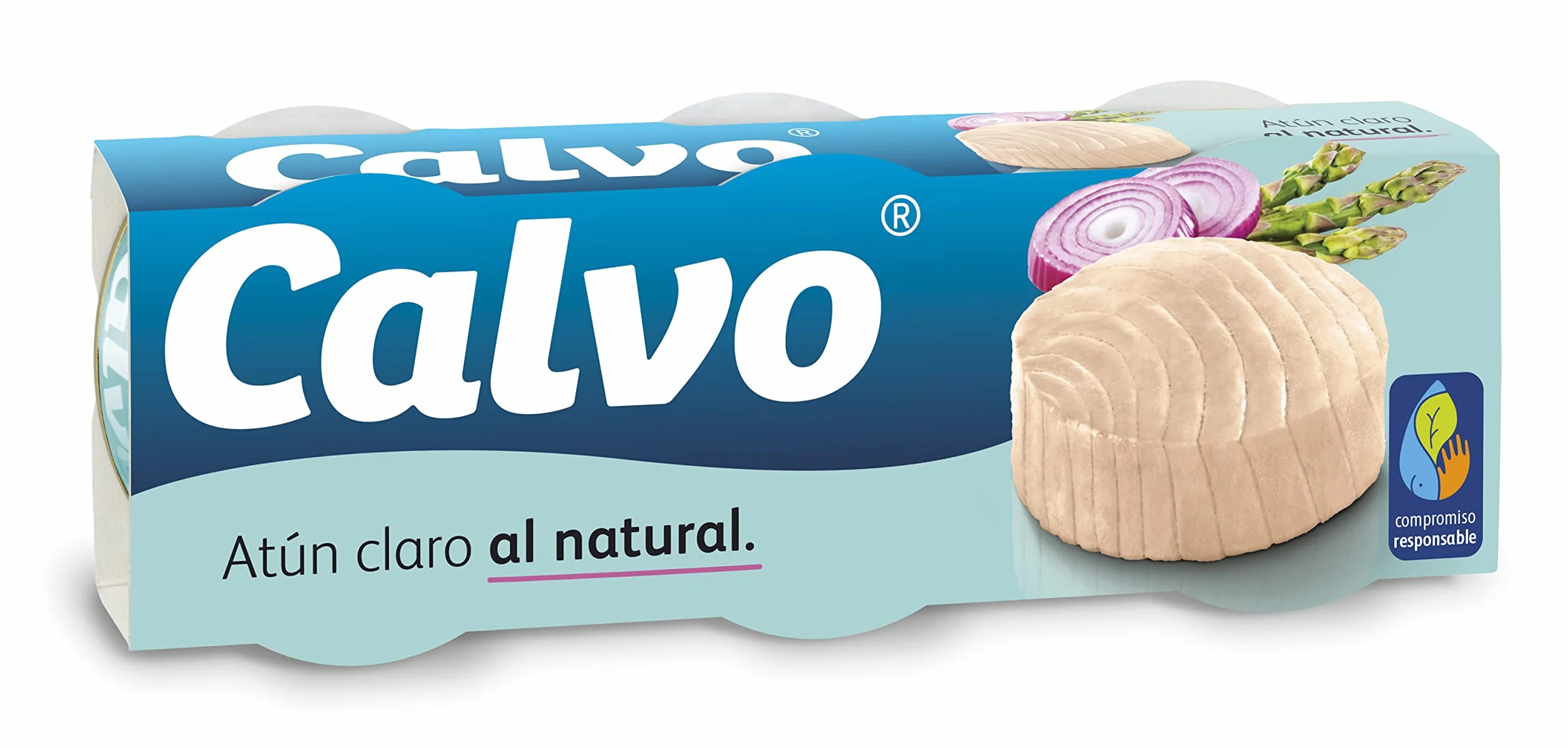 Calvo Atún Claro al Natural, 3 x 80g