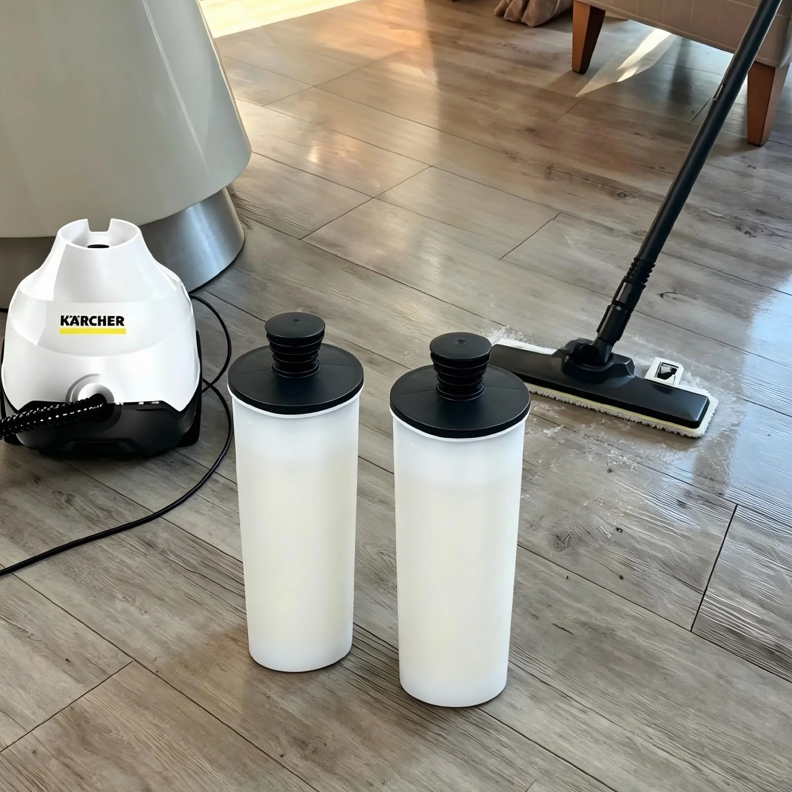 2 cartuchos de descalcificación compatibles con Kärcher SC 2 Upright, SC 3 Deluxe, SC3 Upright limpiador de vapor accesorios, repuesto para 2.863-018.0