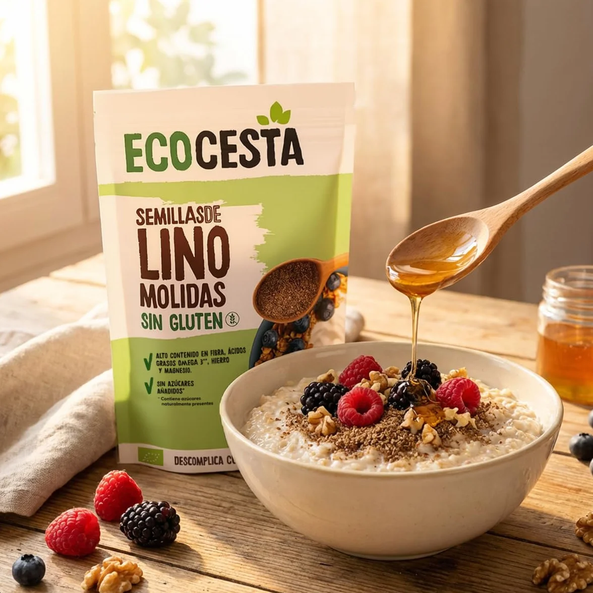 Semillas Molidas Essential Lino Marrón Molido 200g Bio