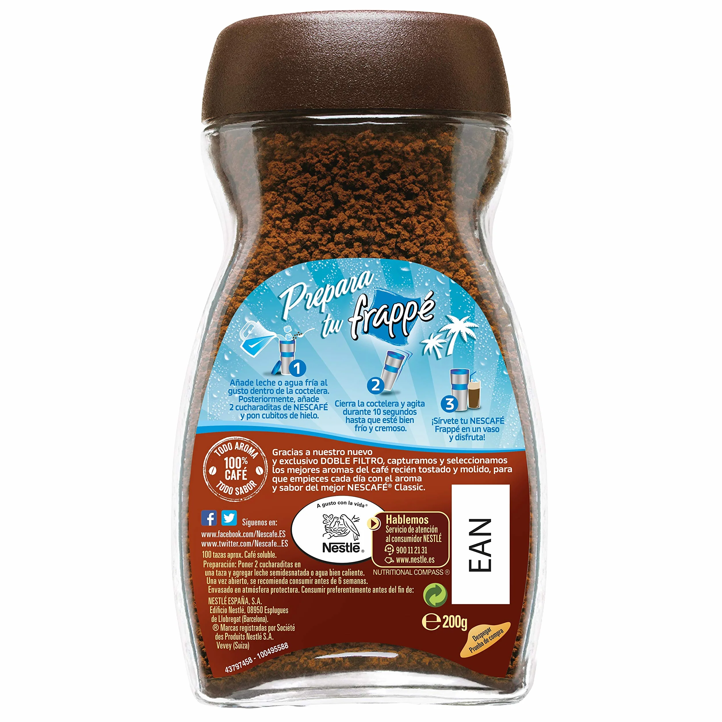 Nescafé Classic Natural Instantáneo 200g
