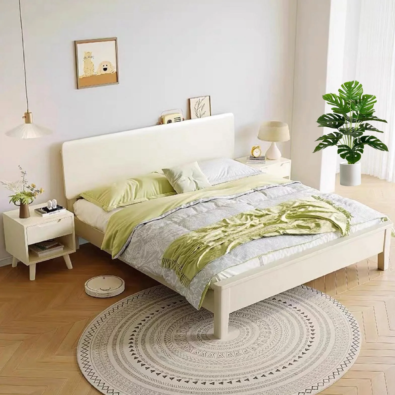 Árbol Artificial Palmera Falsa 75cm Maceta Decoración Hogar