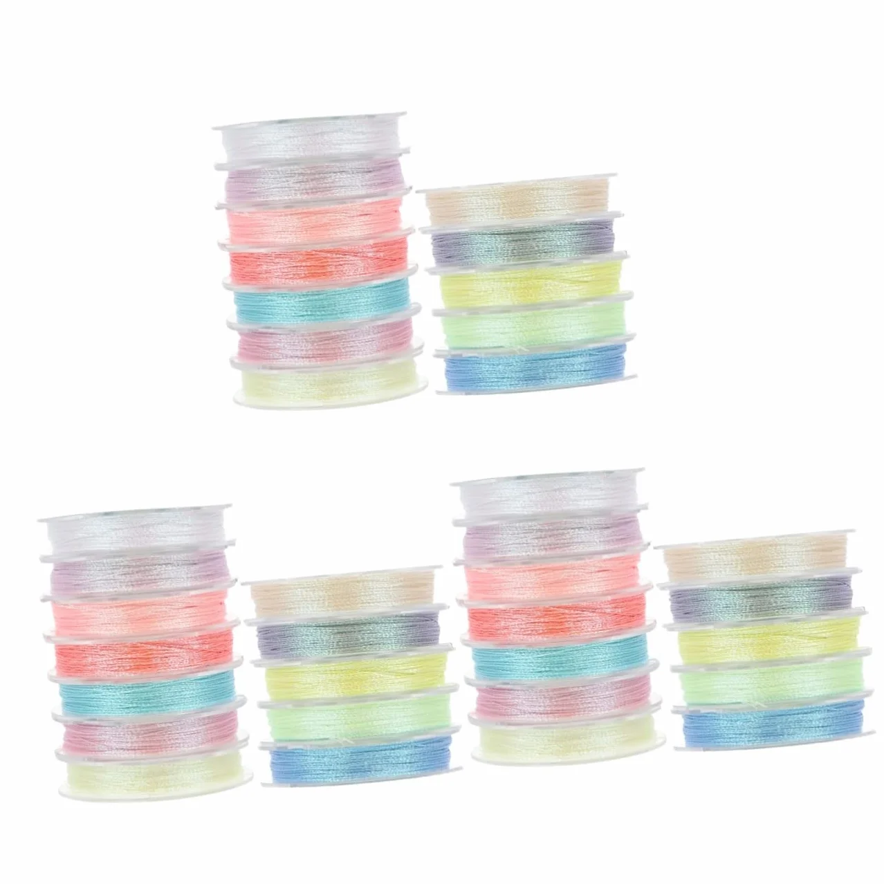 Artibetter 3 Series Hilo De Bordar Colores Para Manualidades Metros Por Bobina Para Proyectos Decoración Diy 12 Rollos*3