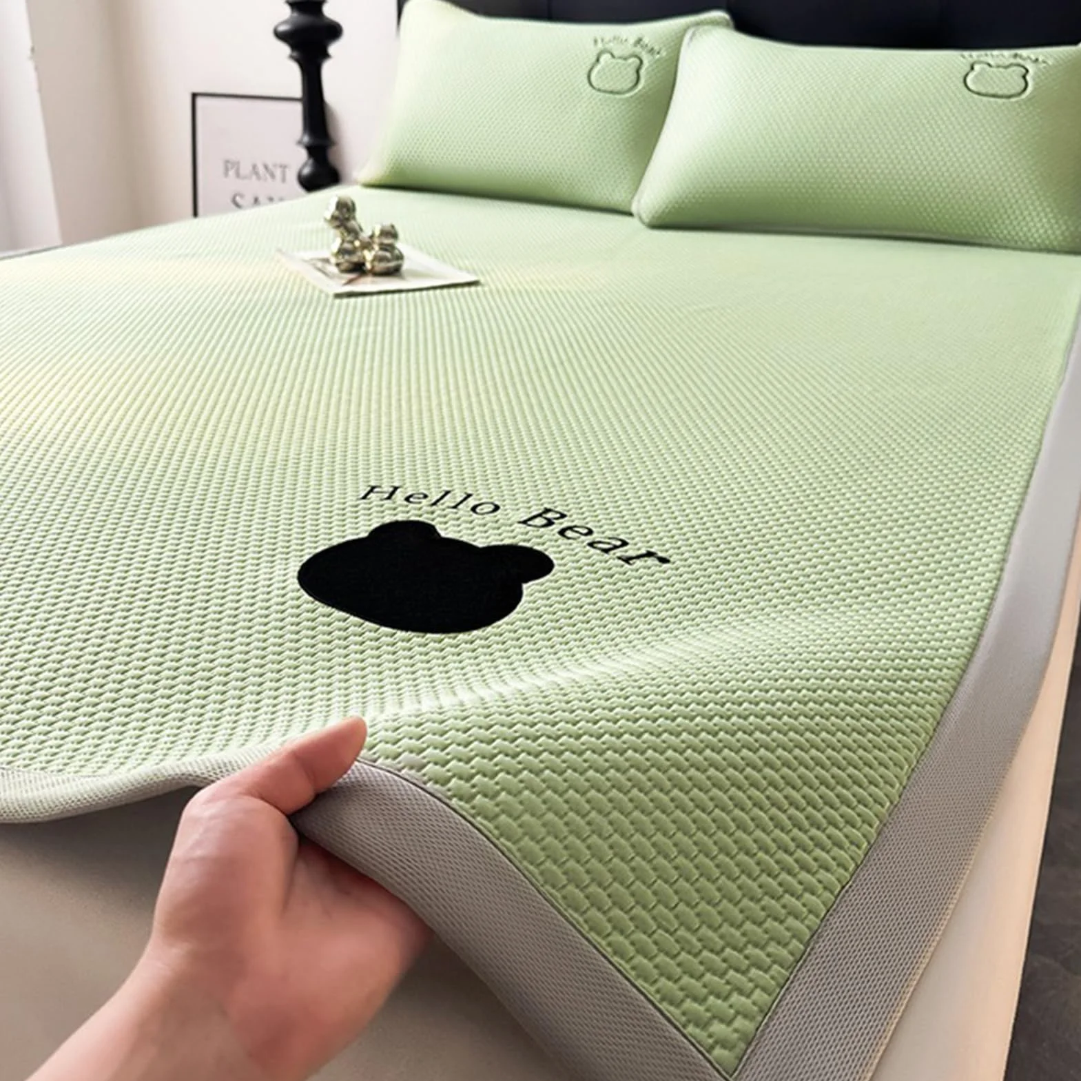 Juego de Colchonetas para Enfriamiento de Verano | Funda de Cama Plegable Lavable para Personas que Sufren el Calor Dormitorio Escuela Hogar Viaje