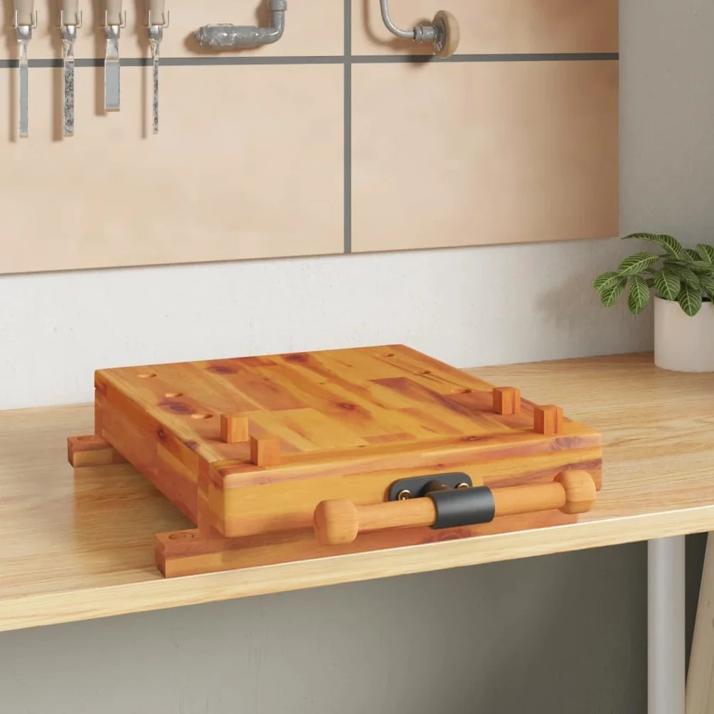 Genérico Tablero Banco de Trabajo con Tornillo Banco Madera 52x44x9,5 cm,Bricolaje,Accesorios de Bricolaje,Organización y Almacenamiento de Herramientas,Mesas de trabajo-353786