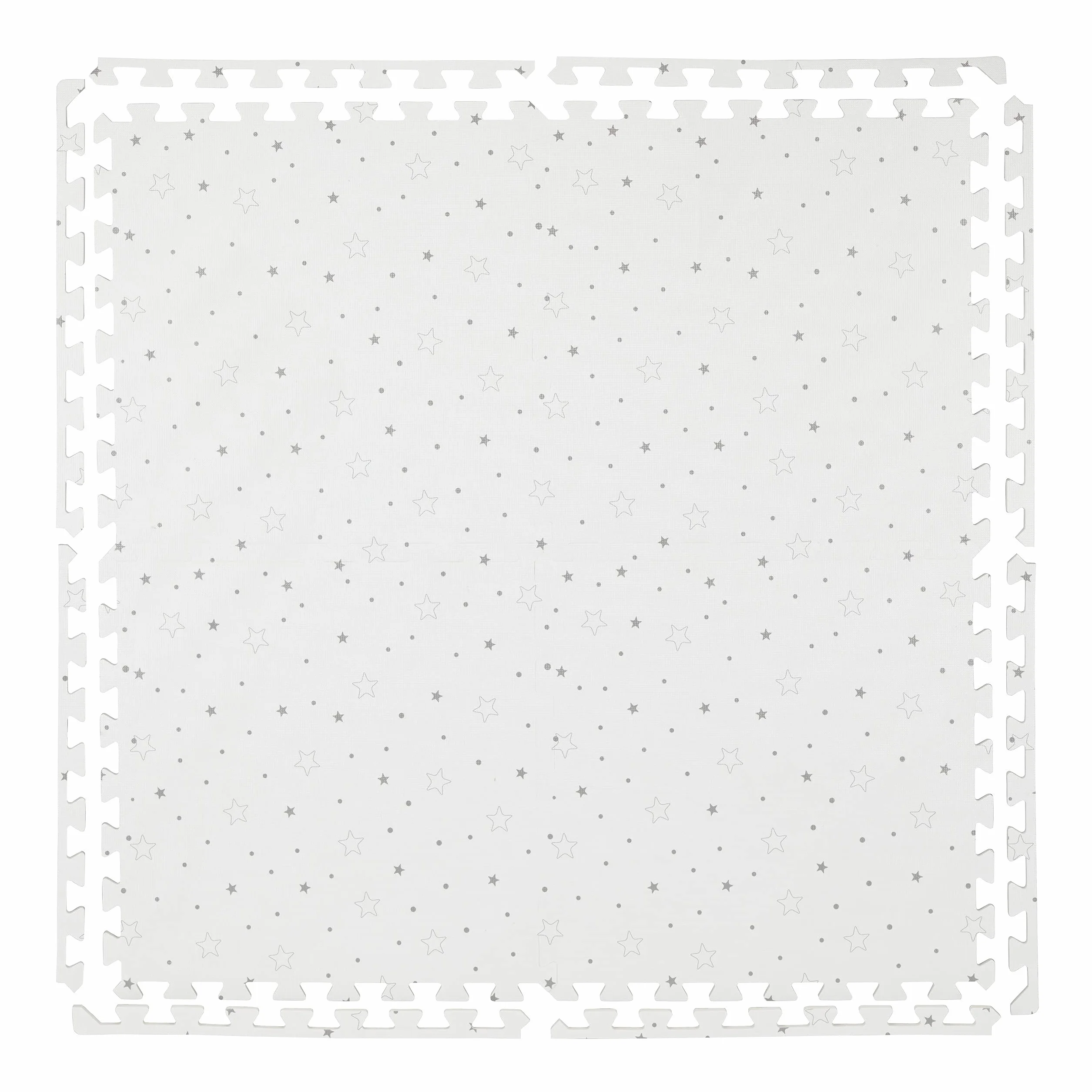 Relaxdays Alfombra Puzle Bebés 8 Piezas Goma EVA Suelo Juego Niños Colchoneta Blanco Gris