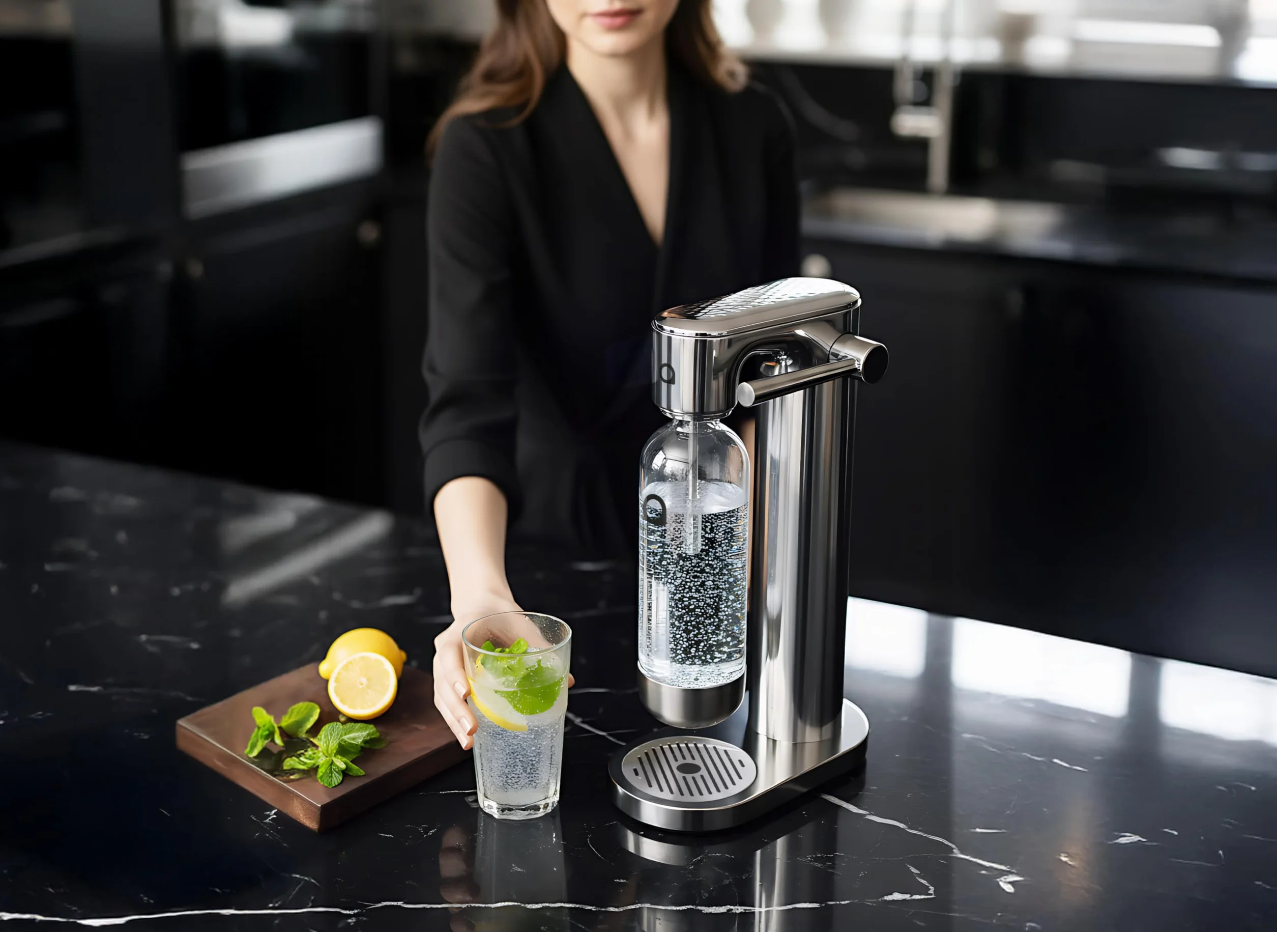 Aquafloow Gasificadora de Agua Acero Inoxidable CO₂ Recargable 60 Litros Botella Plástico Sin BPA