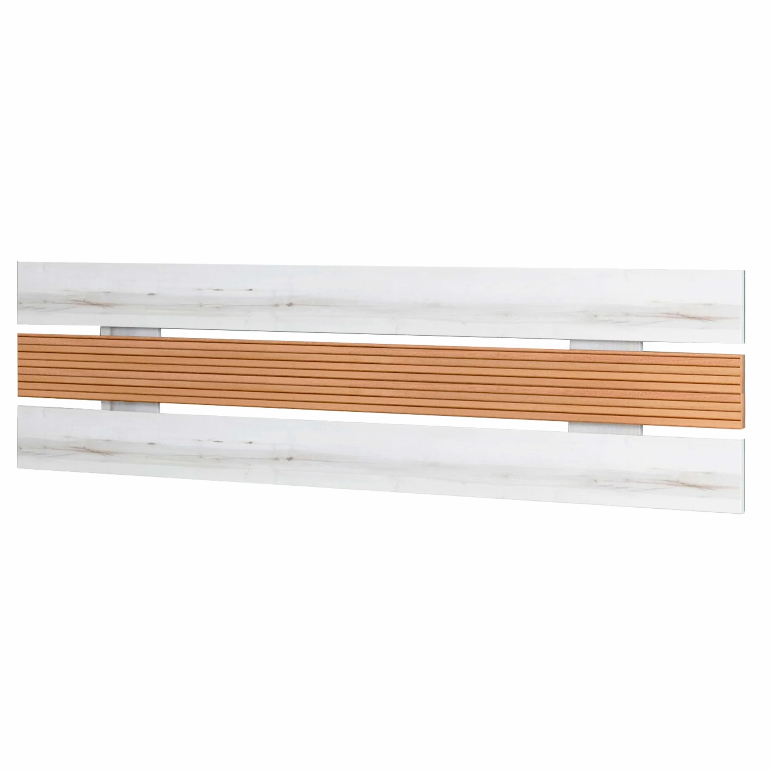 Miroytengo Pack Muebles Dormitorio Matrimonio Arles Nórdicos Modernos Color Blanco Albo y Roble Rayado