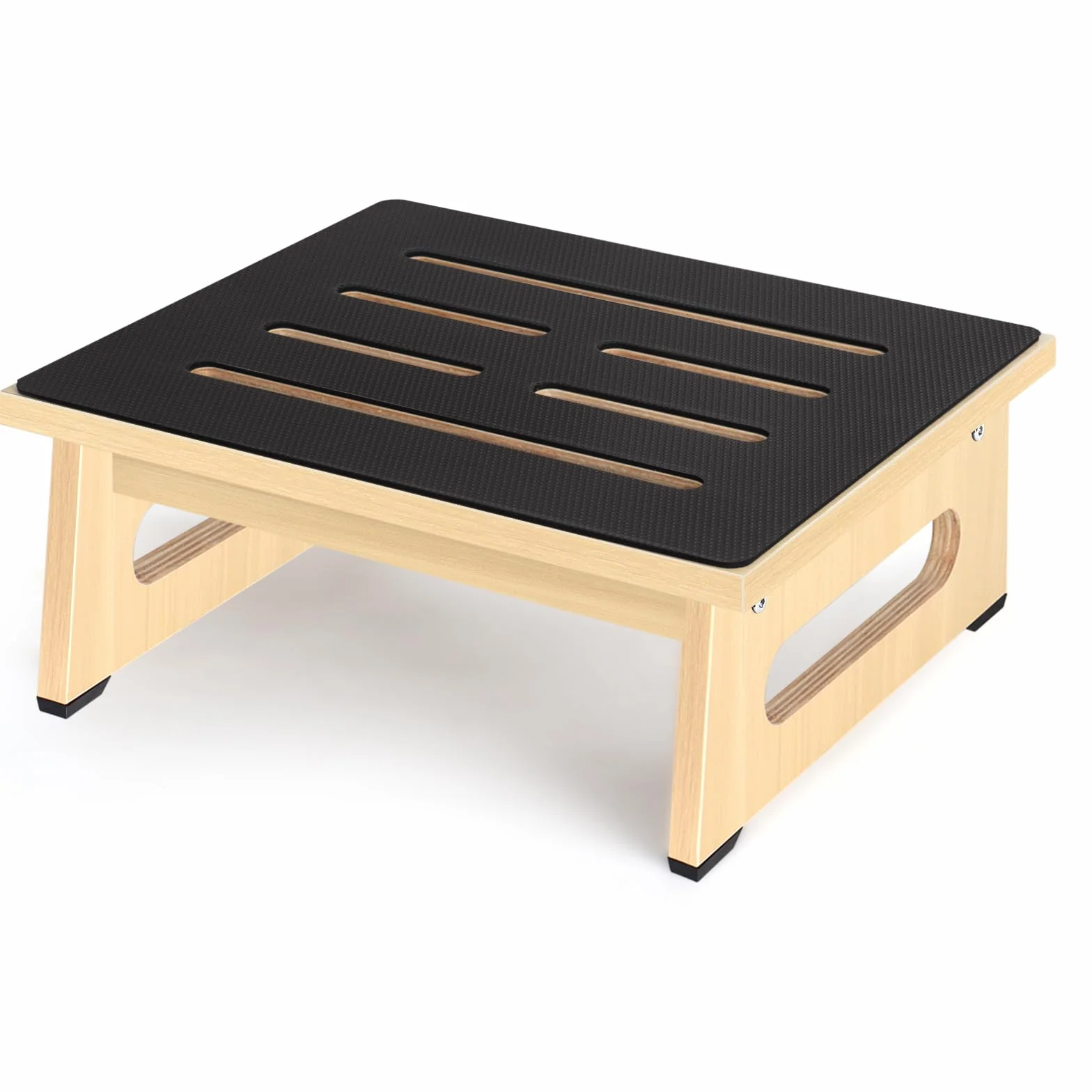 RayLove Un Taburetes de Madera para Adultos y Ancianos, con Almohadillas de Goma Antideslizantes, para Interiores y Exteriores, 450 Libras, Cocina, Mesita de Noche etc (Gulangmu, 14CM)
