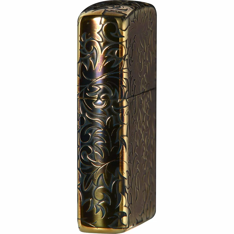 Zippo 2GI-Z5KARA Logotipo clásico arabesco chapado en oro oxidado en 5 lados grabado Japan Limited