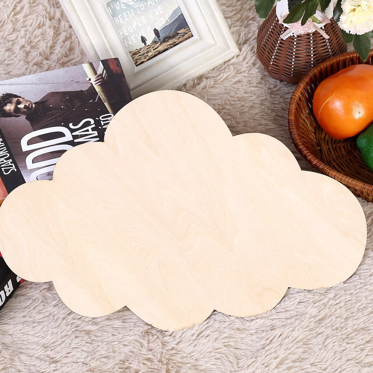Espejo para Niños con Calcomanía Decorativa de Nube, Pegatina Acrílica para Hogar