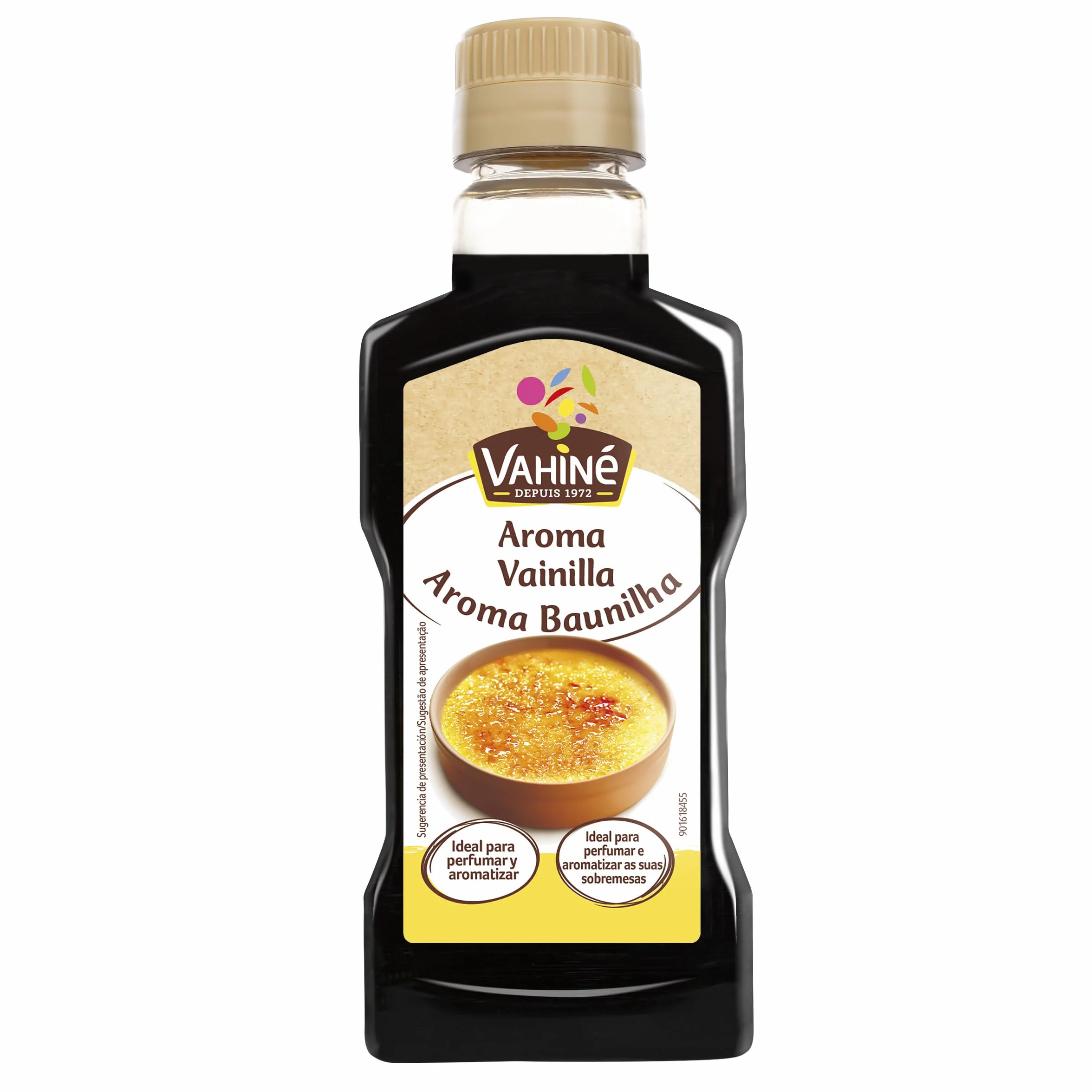 VAHINÉ Aroma de Vainilla para Pastelería, Natillas y Tartas, Frasco 200 ml
