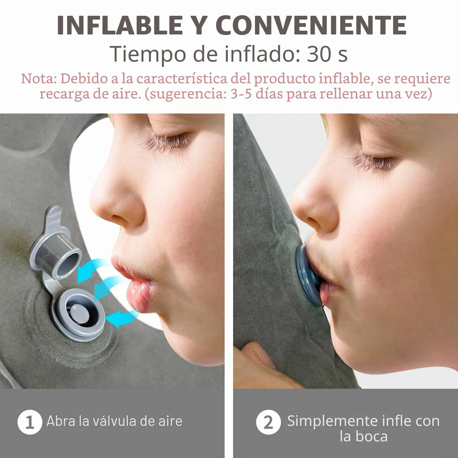 Cojín Asiento Multifuncional Hinchable en Forma de Rosquilla para Hemorroides, Cóccix y Dolor Postquirúrgico