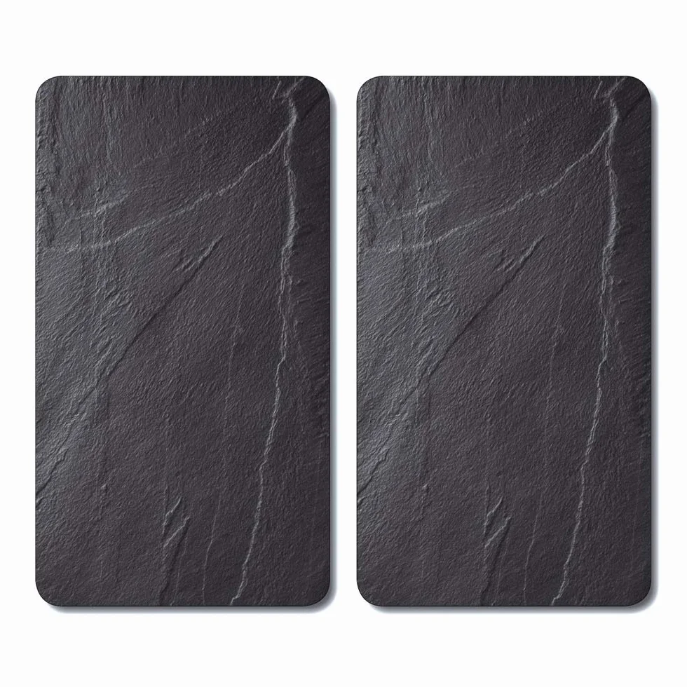 Kesper Tablas para cortar cristal Negro 52 x 30 x 0.8 cm 2 unidades