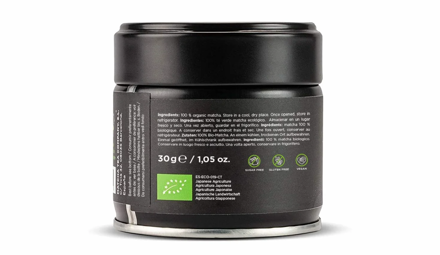 Matcha & CO Té Matcha Premium 100% Ecológico Grado Ceremonial en Polvo Orgánico de Japón 30 Gramos