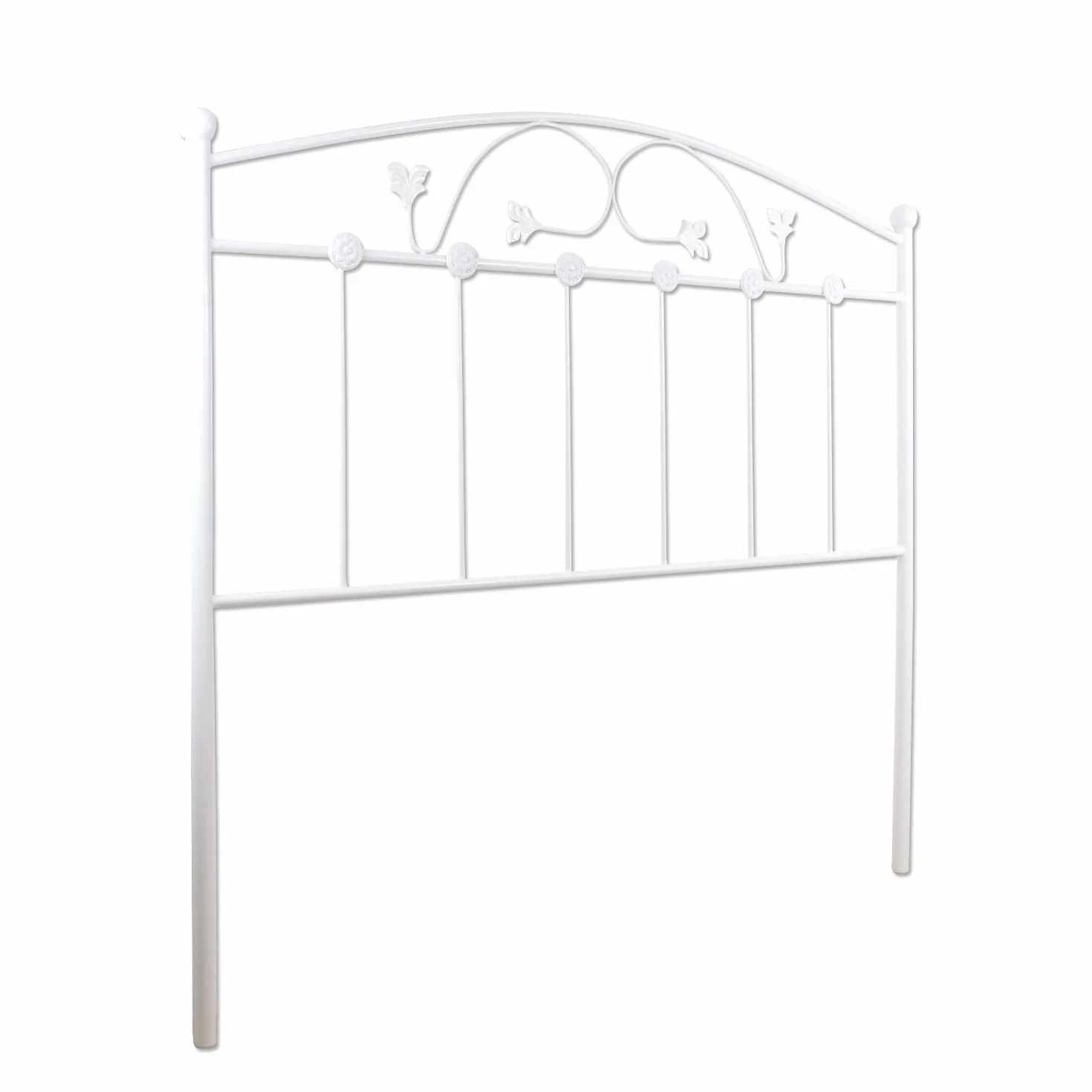 El Herrero Cabecero de Forja Manchego | Cabezal para Cama de Matrimonio e Individual | Producto Artesanal de España Blanco, para Cama de 135 (142cm)