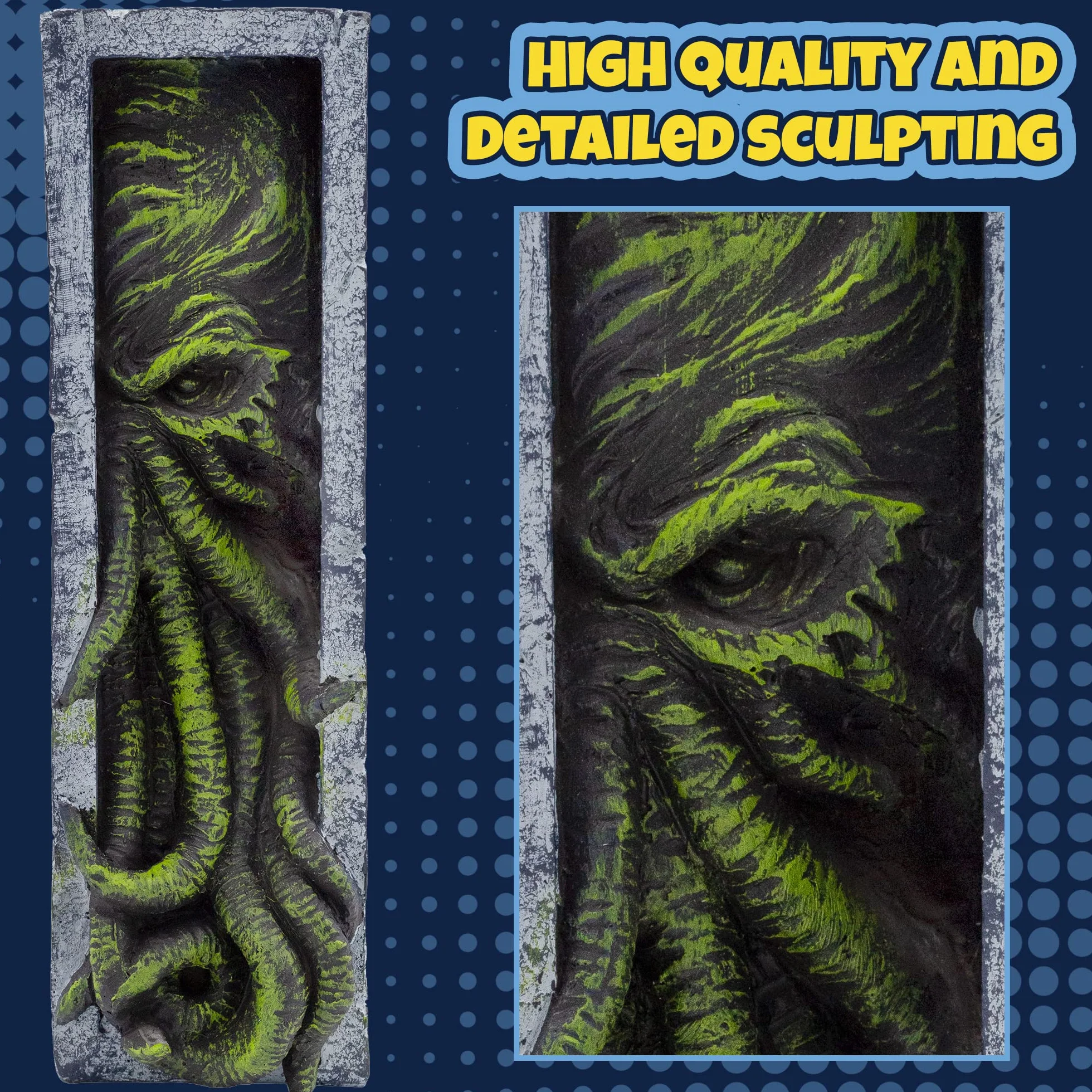 Toy Vault Cthulhu - Inserto de estantería, sujetalibros de Resina, Estatua de Monstruo de Cthulhu