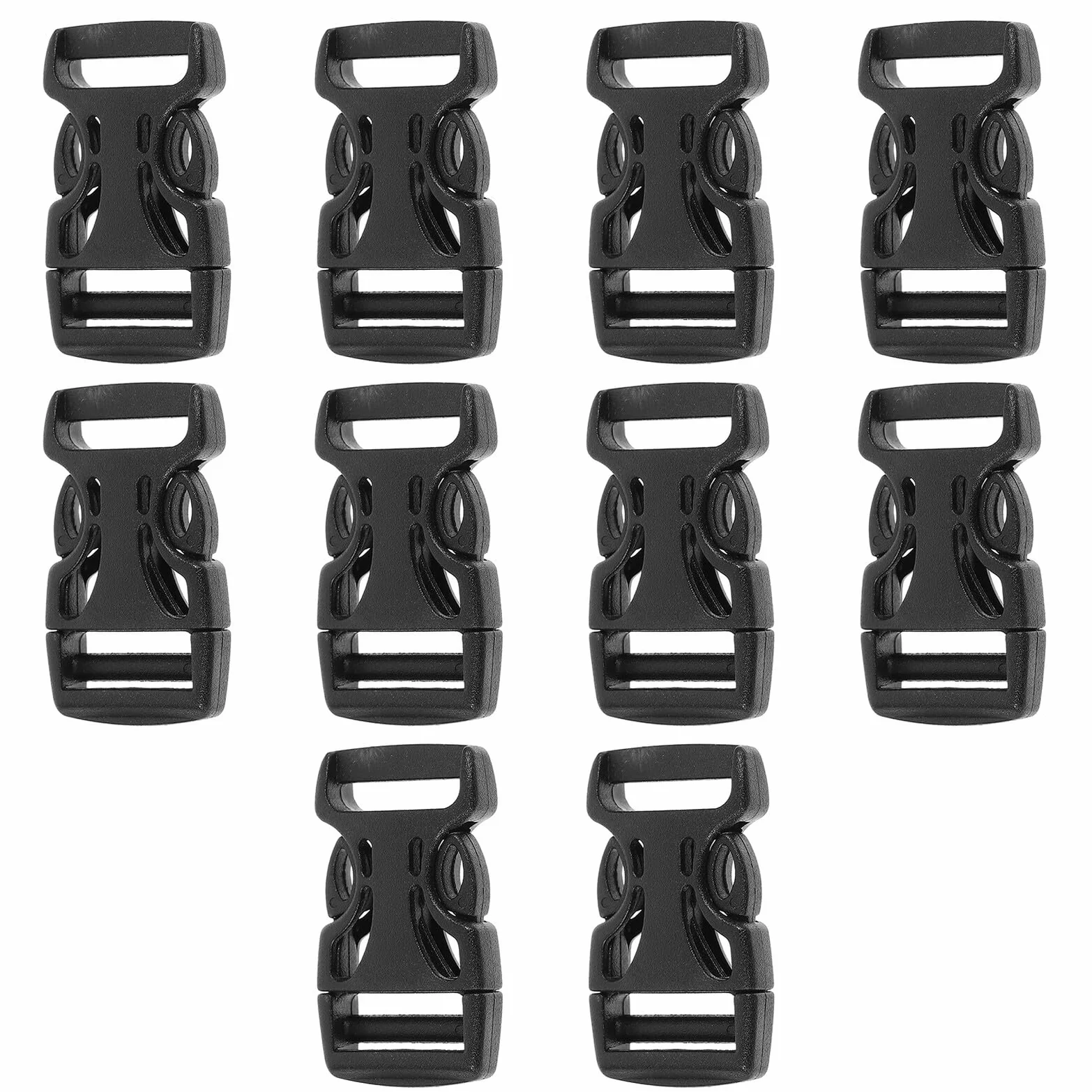 100 piezas Buckles para Equipaje de Liberación Rápida Hebillas de Correa de Accesorios Duraderos para Maletas y Mochilas Material Ecológico Pom Repuestos Prácticos para Uso Diario