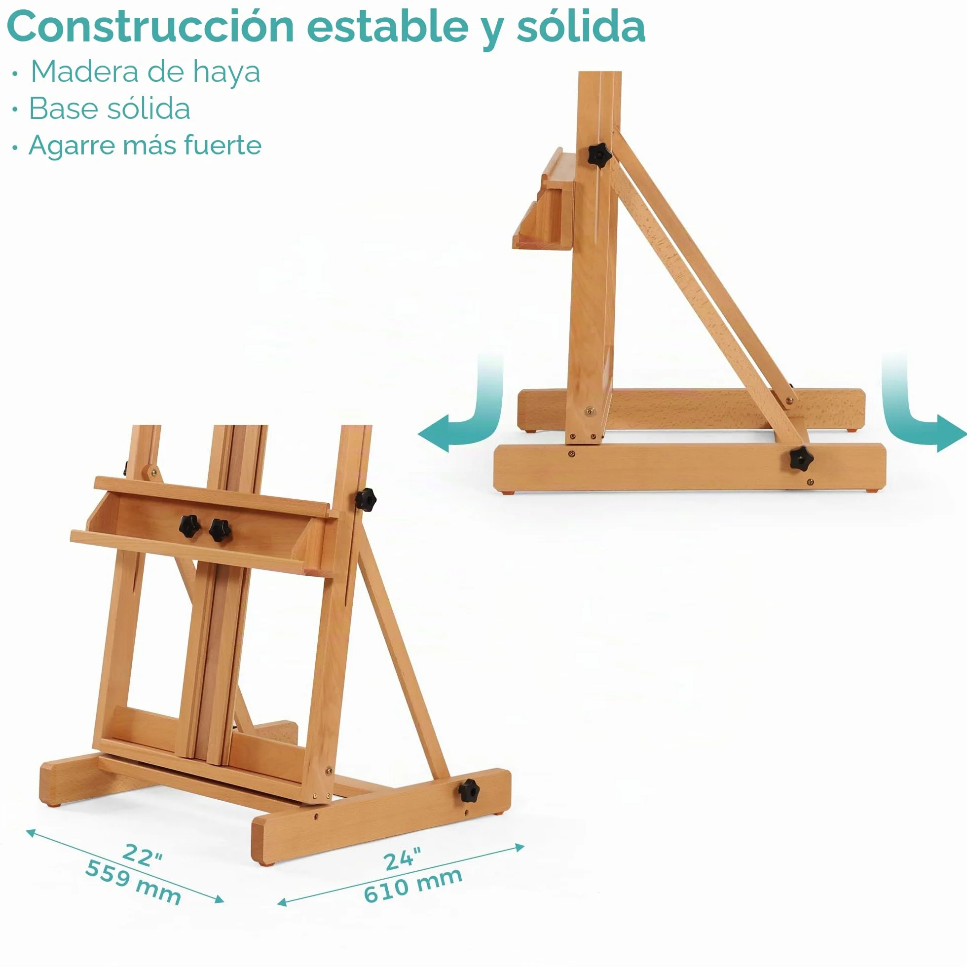 VISWIN Caballete Pintura en H Grande, Caballete Pintar Profesional Ajustable de Madera de Haya con Bandeja 135-231cm, Caballete Estable de Estudio para Adultos, Artistas, Pintor, Estudiantes