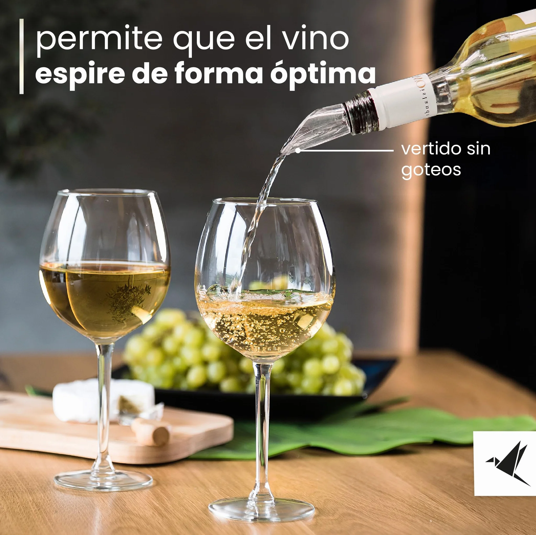 Beyond Enfriador de Botellas de Vino Acero Inoxidable con Vertedor – Varilla Enfriadora Accesorio ideal y Regalo para Amantes del Vino Hombre Mujer | Para Vino Blanco y Tinto (Set con 2 Varillas)