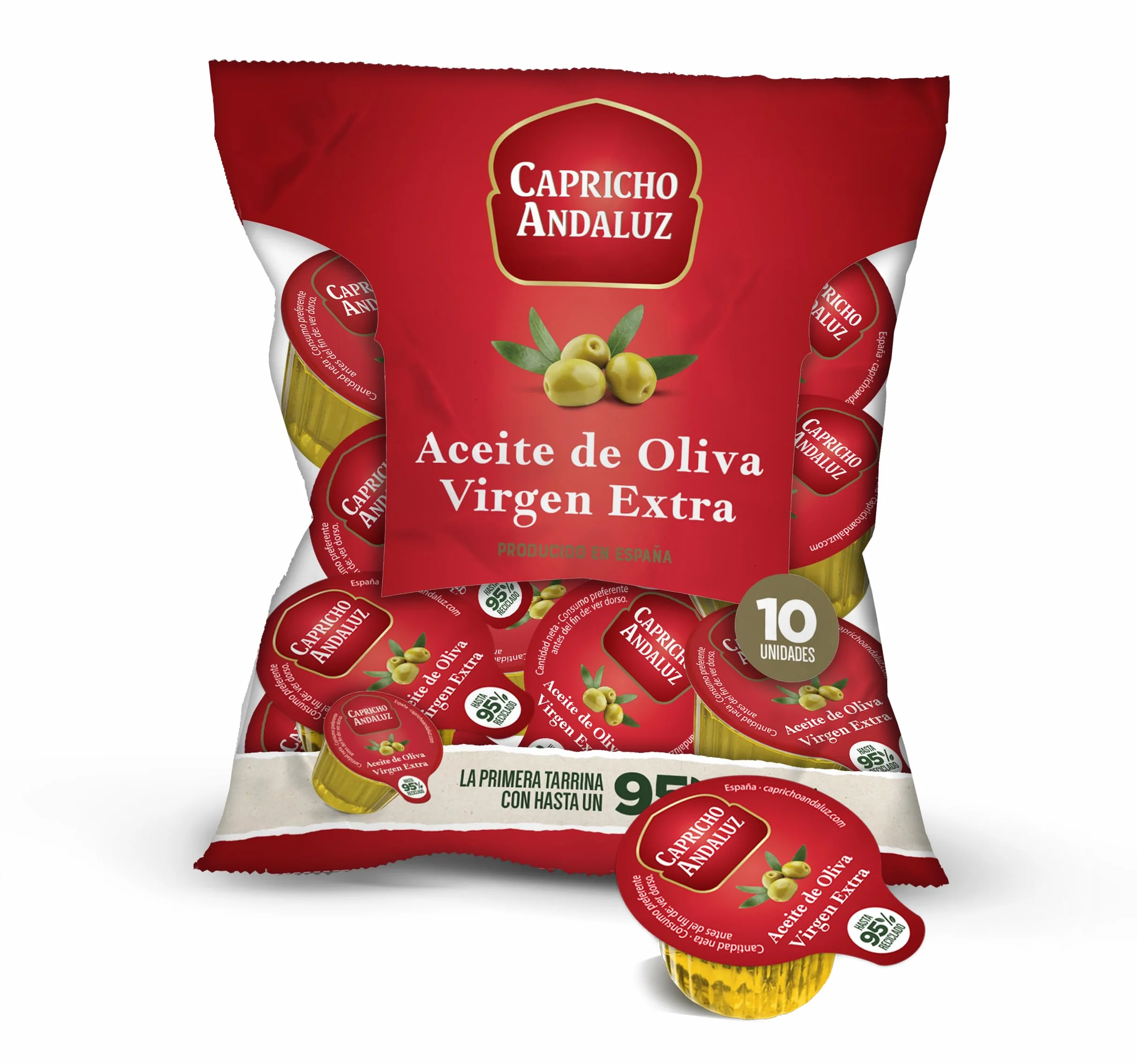 Aceite de Oliva Virgen Extra Capricho Andaluz 10 Monodosis 10ml Origen Español