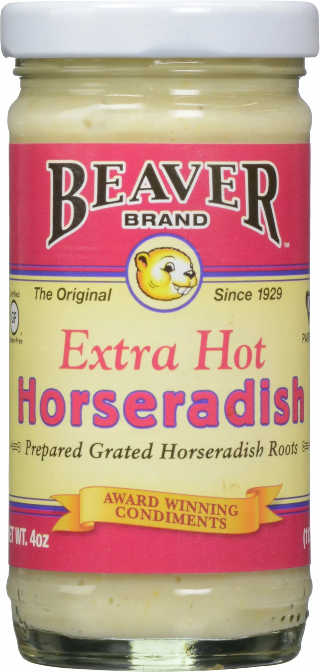 Beaver Rábano picante extra picante, 4 onzas