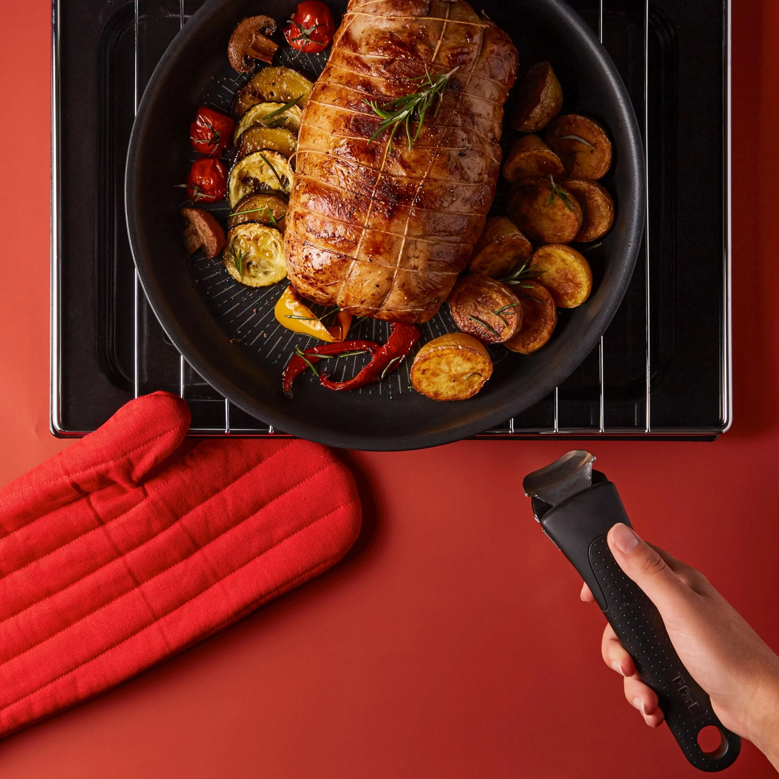 Tefal Mango Ingenio Extraíble Compatible Sistema Fijación 3 Puntos 10 kg Negro Fabricado en Francia