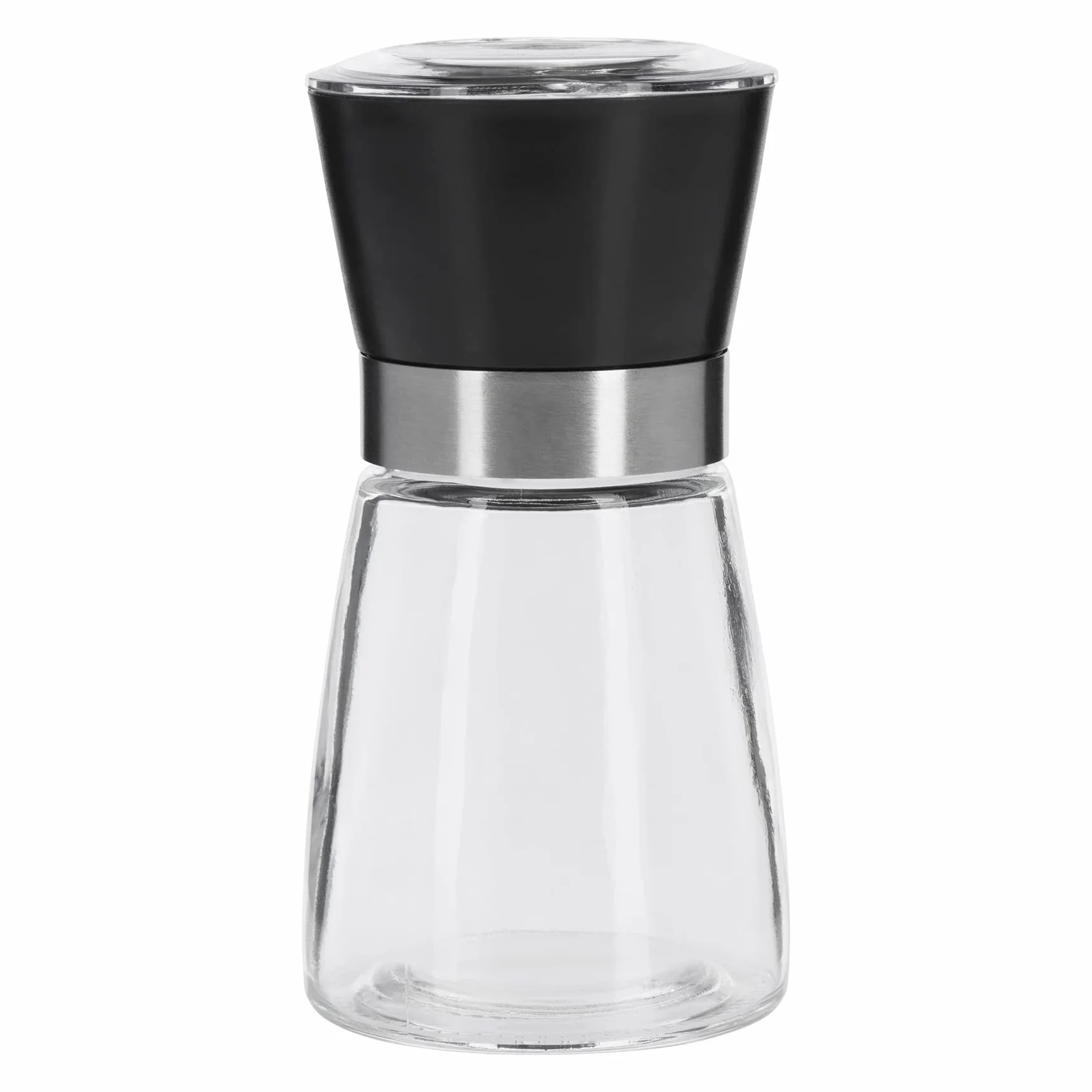 Westmark Molino de especias cerámico regulable 6.8x6.8x13.2 cm Negro/plata/transparente