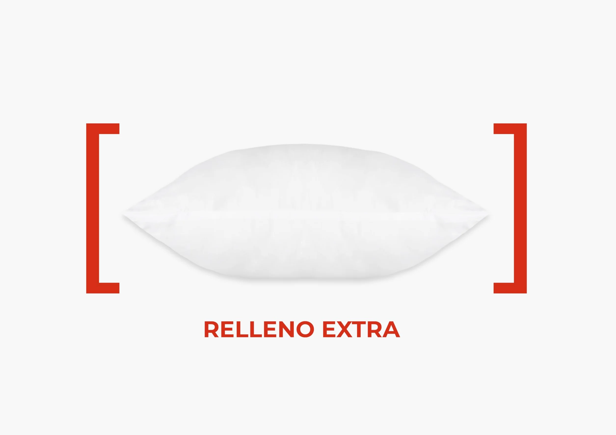 Relleno de Cojín Microfibra Tacto Pluma 50x80cm Fibra Siliconada Suave Transpirable Hipoalergénico 2 uds
