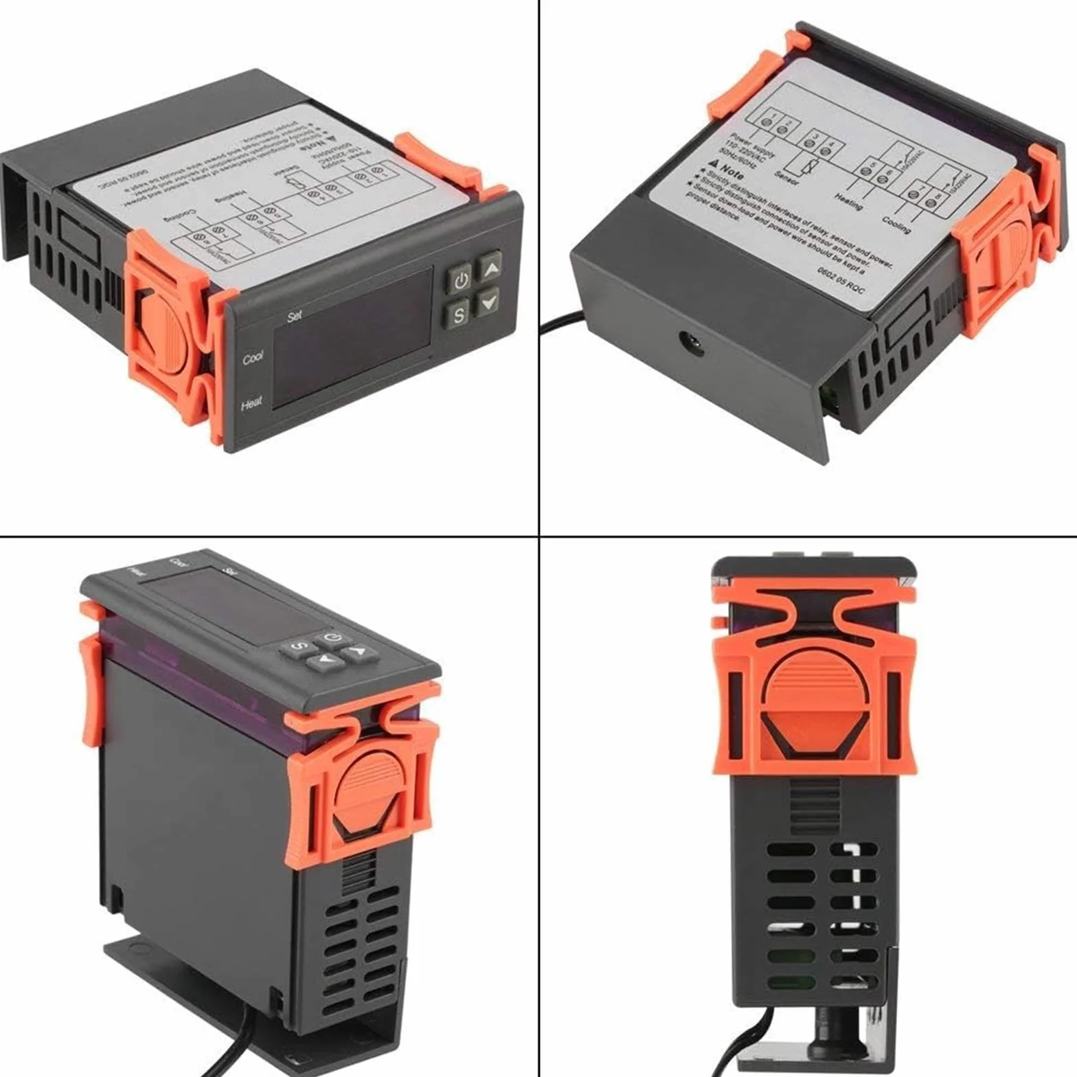 ARCELI Controlador de Temperatura Digital Relé de 10 A con Calentador y Enfriador - 24V