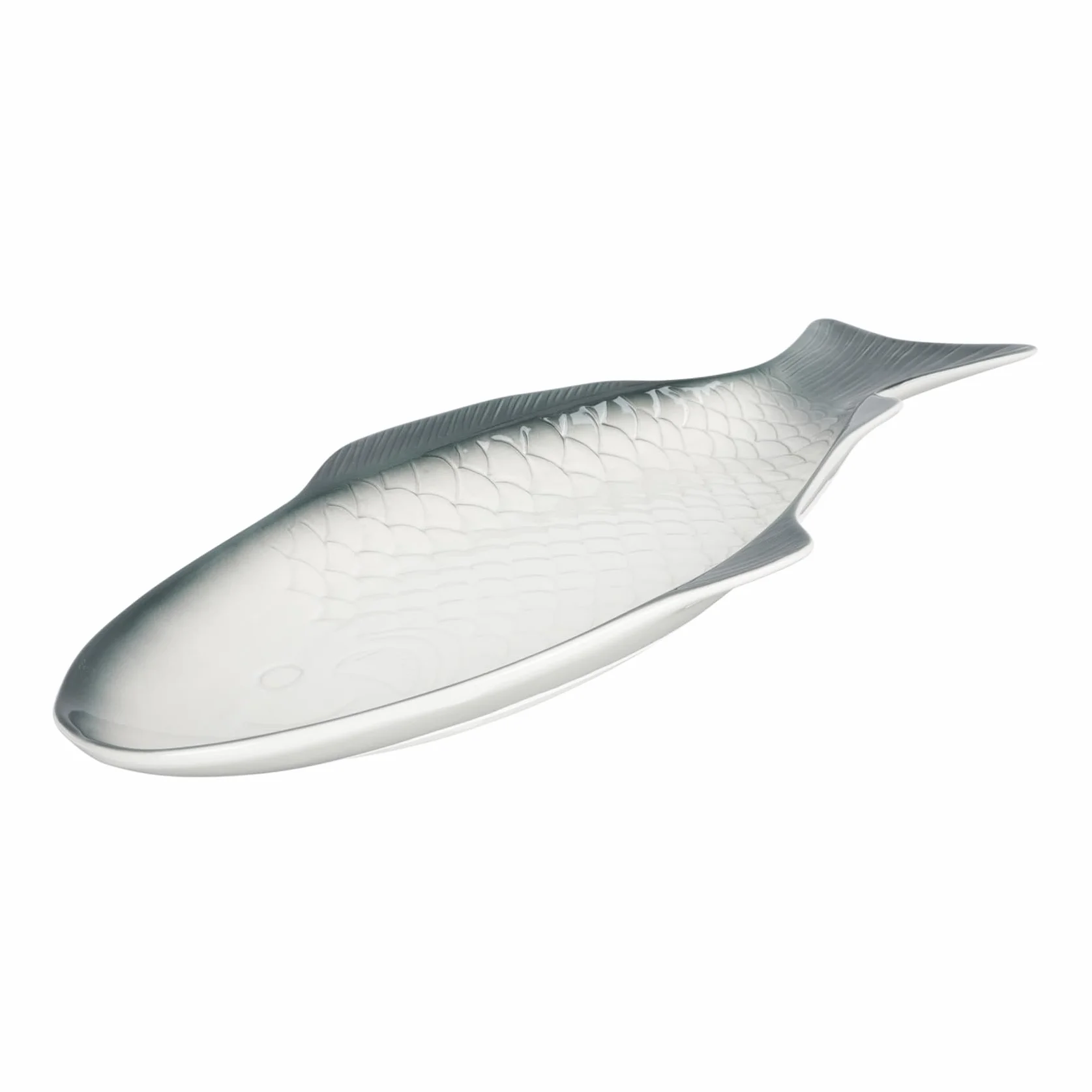 Toyvian Plato De Pescado De Cerámica De 15 Pulgadas Color Verde Oscuro, Plato Al Vapor Seguro y Duradero, para Servir Mariscos y Aperitivos, Adecuado para Mesa Festiva y Uso Doméstico