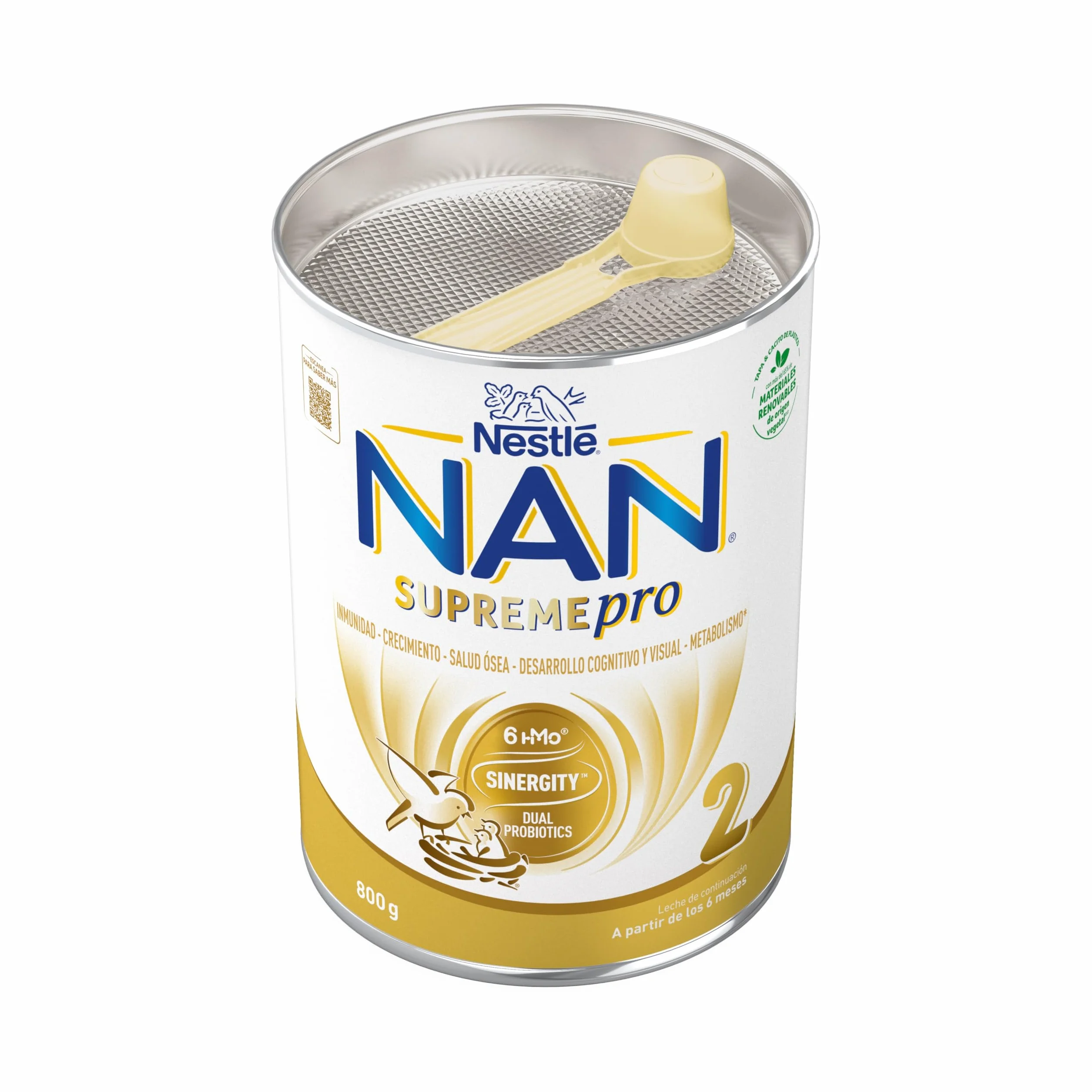 Nestlé NAN SUPREMEPRO 2 Leche de continuación en polvo, 3x800g