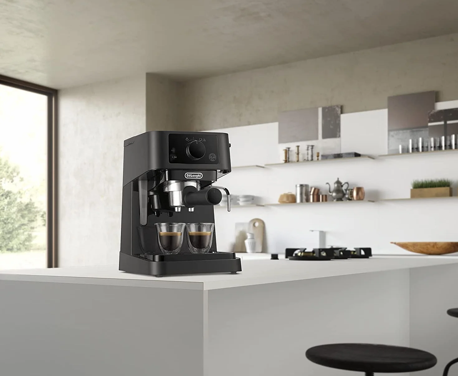 De'Longhi Stilosa Advanced EC235.BK - Cafetera de bomba con 15 bares de presión, 1100 W, 1L, color negro