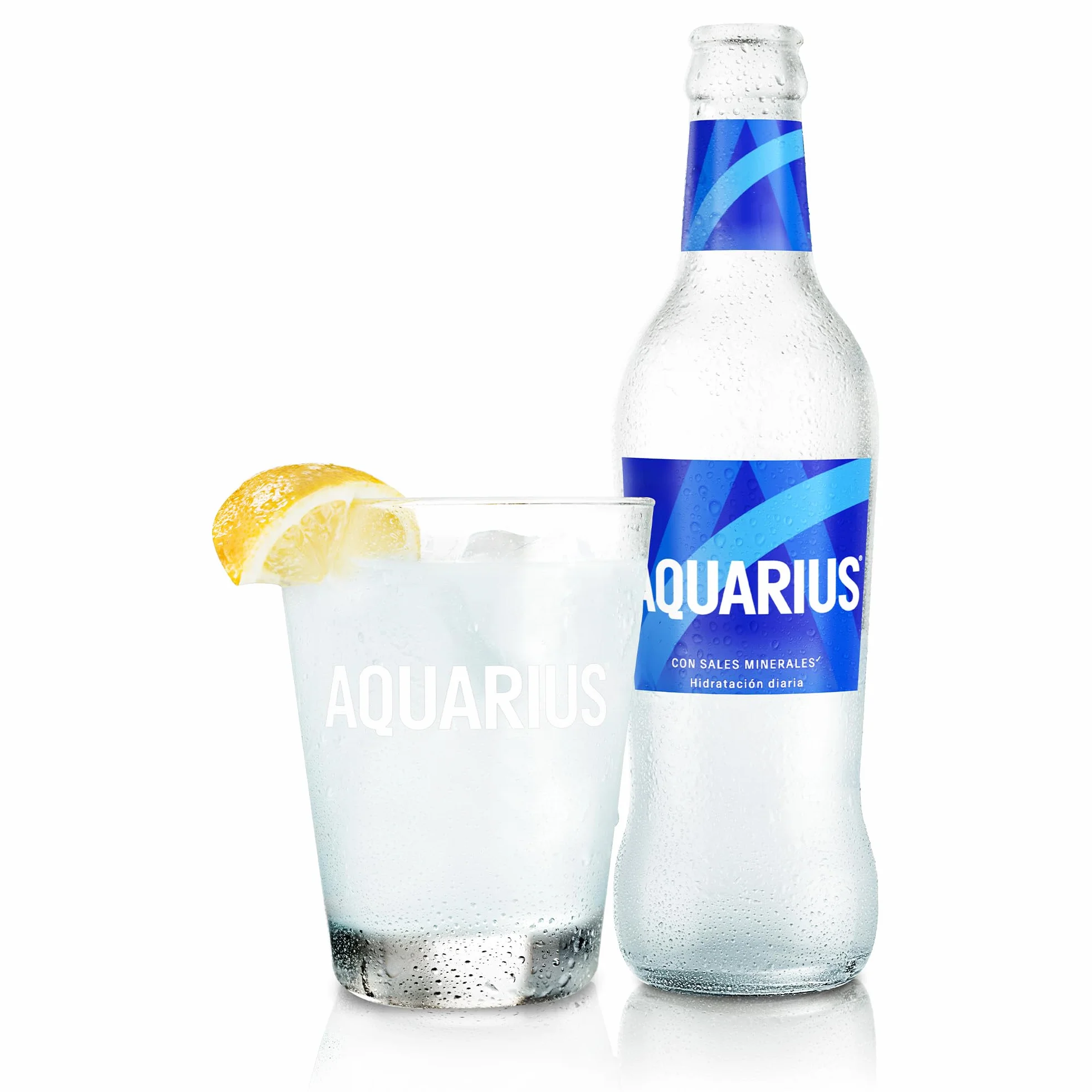 AQUARIUS Limón Bebida Hidratante con Sales Minerales Baja en Calorías 9 x 330 ml