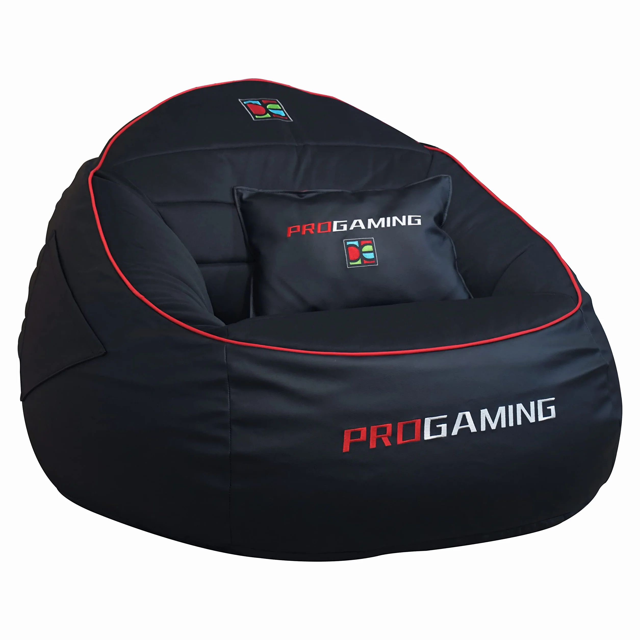 DECORESTOR Puff Gamer Gigante con Relleno Incluido - Bean Bag XXL Rojo