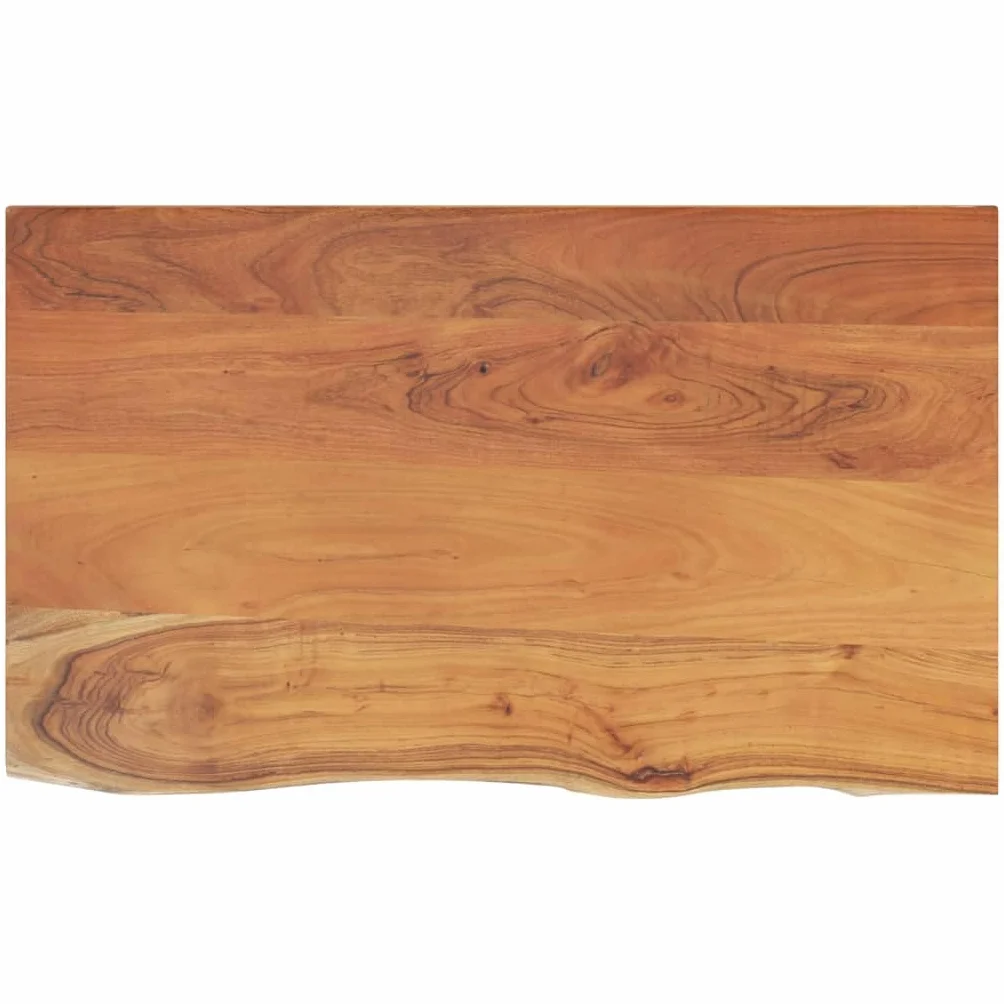 vidaXL Encimera de Baño Rectangular, Tablero de Tocador, Encimera de Lavabo, Tablero para Armario, Madera Maciza de Acacia 110x60x2,5 cm