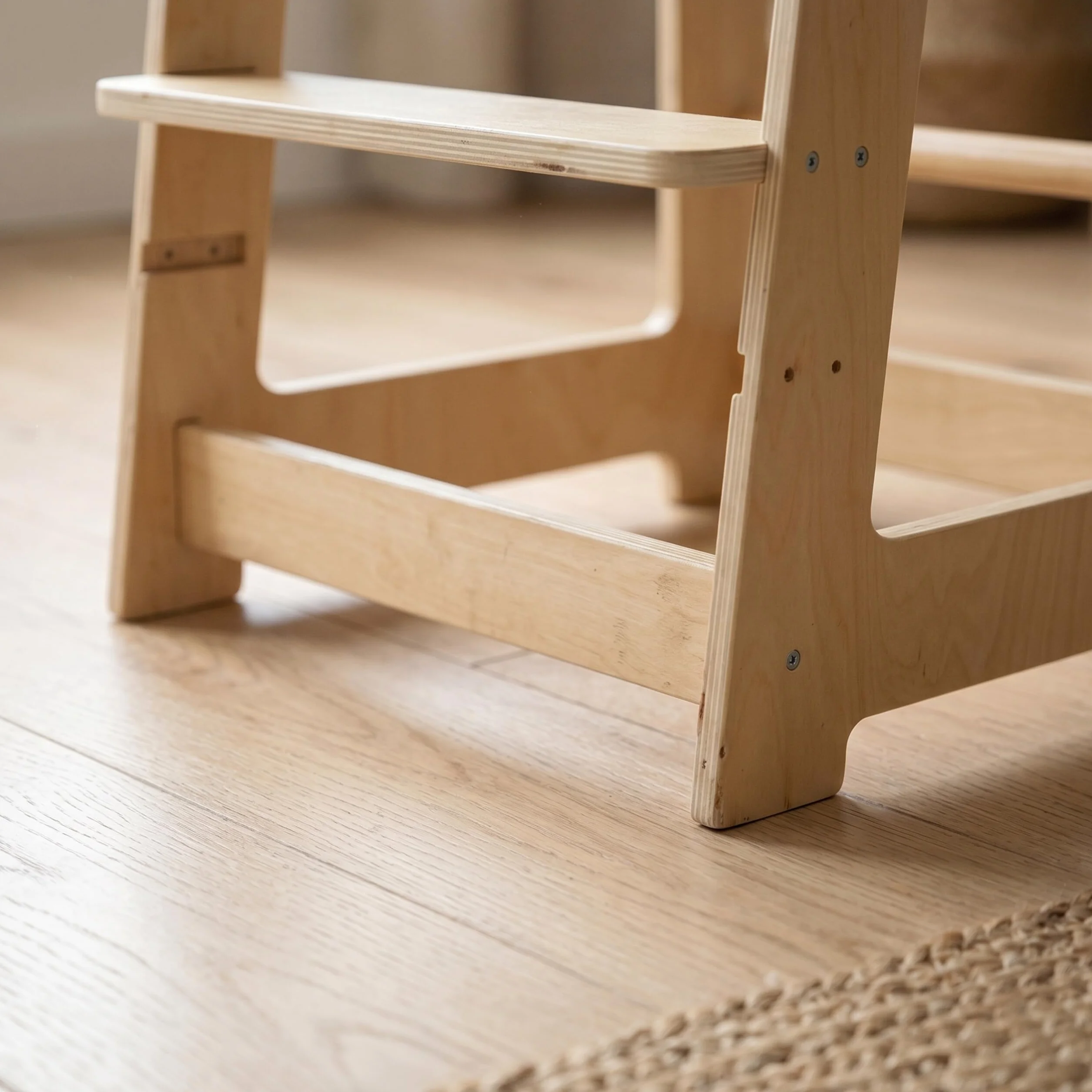 Relaxdays Torre de aprendizaje regulable antivuelco 90x44x44 cm natural
