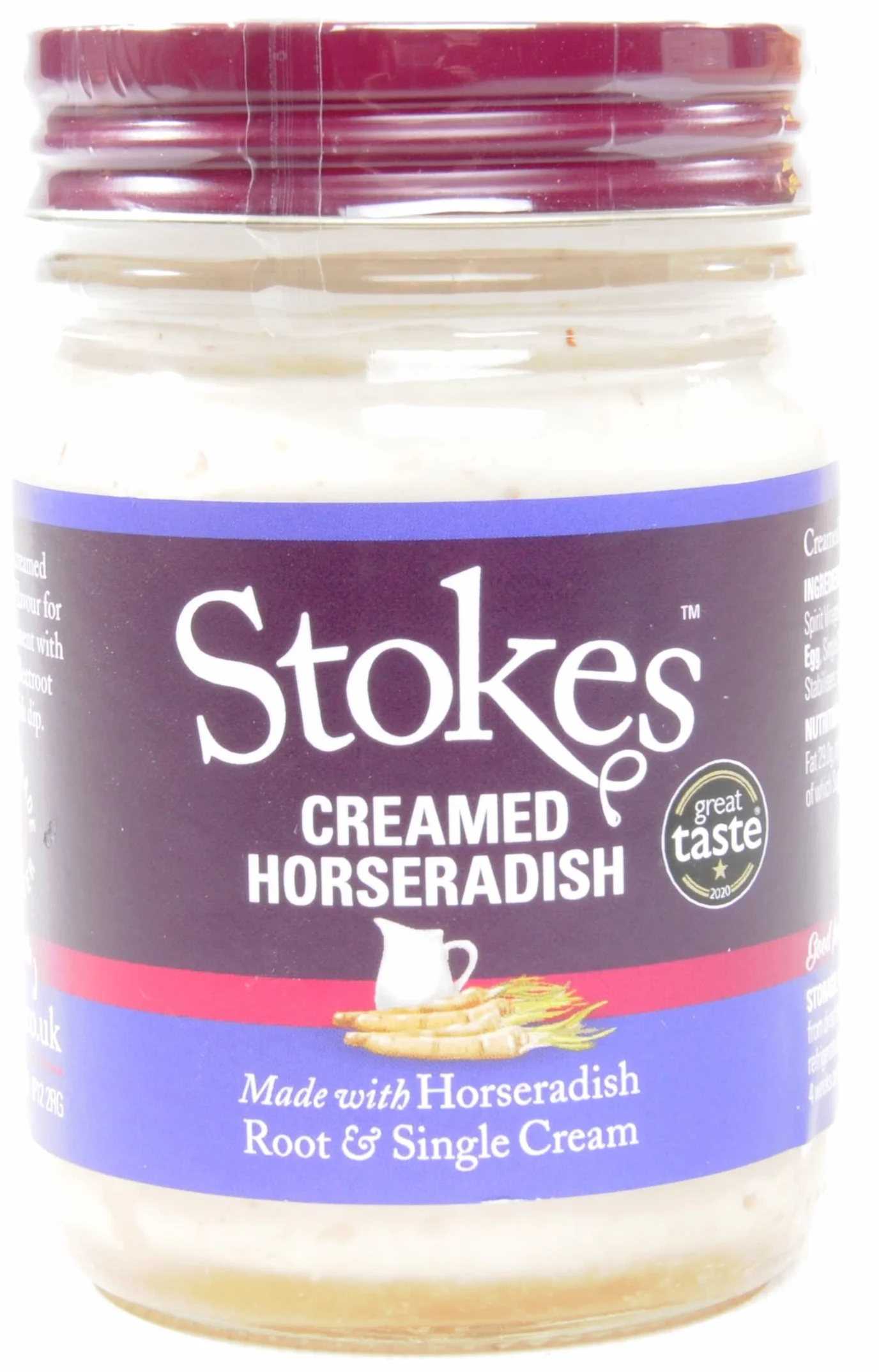 Stokes Crema De Salsa De Rábano Picante 220g Paquete de 2