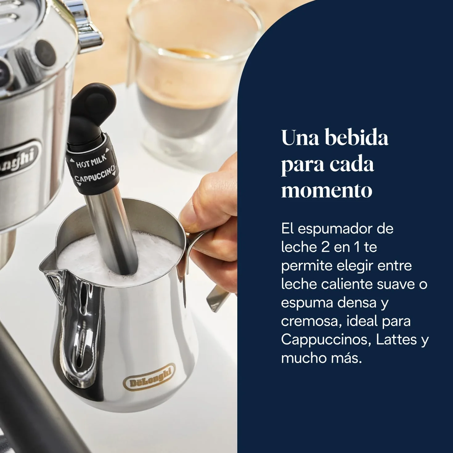 De'Longhi Dedica EC685.M Cafetera Espresso Bomba Acero Inoxidable 1.3L
