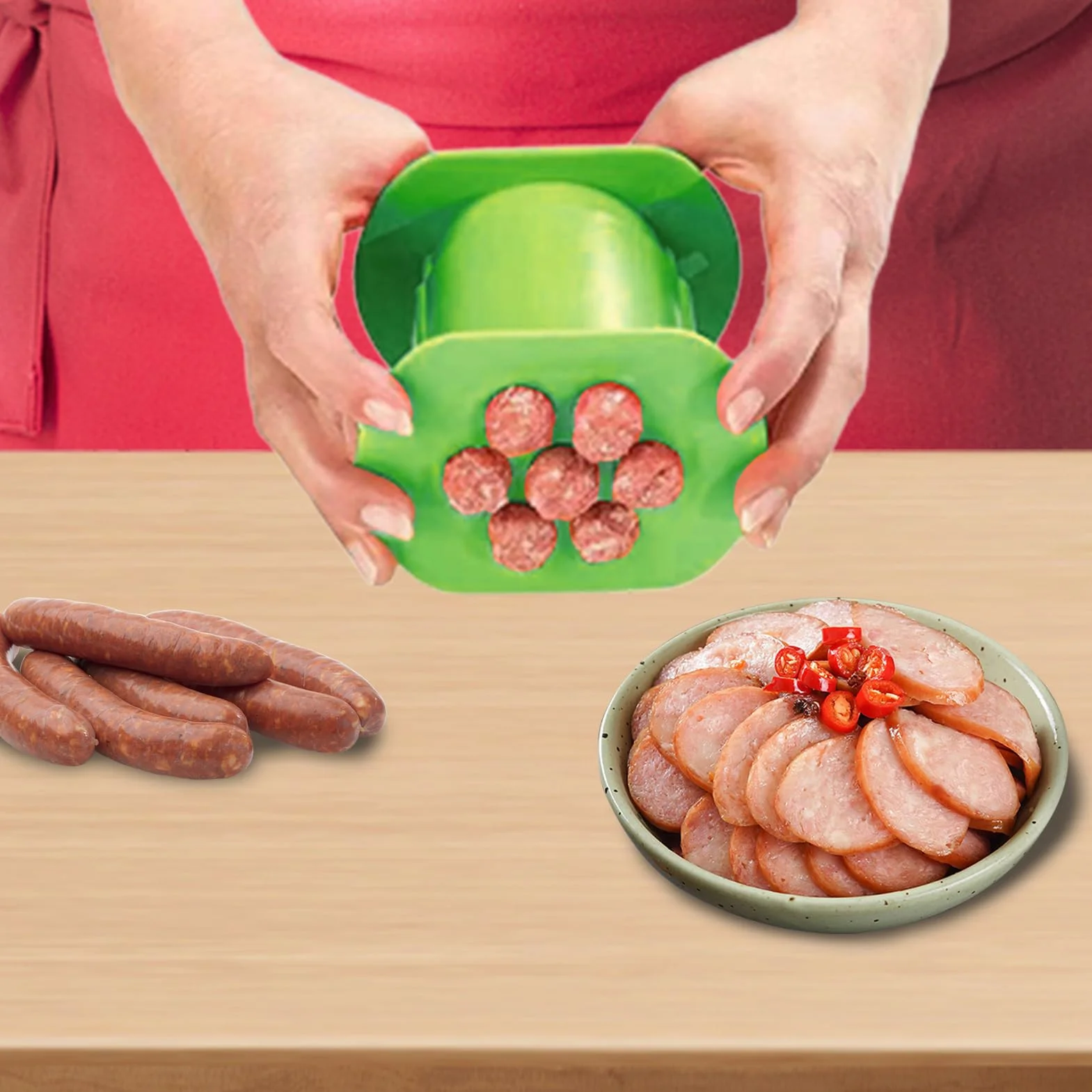 Cevapcici Maker - CEVAPI Mold Tool | Roll Shaper, 7 No Secos 7 Salchichas Prensa Squeeze, Manual Cevapcici Maker, Herramientas De Barbacoa Parrilla, Gadget De Cocina Para El