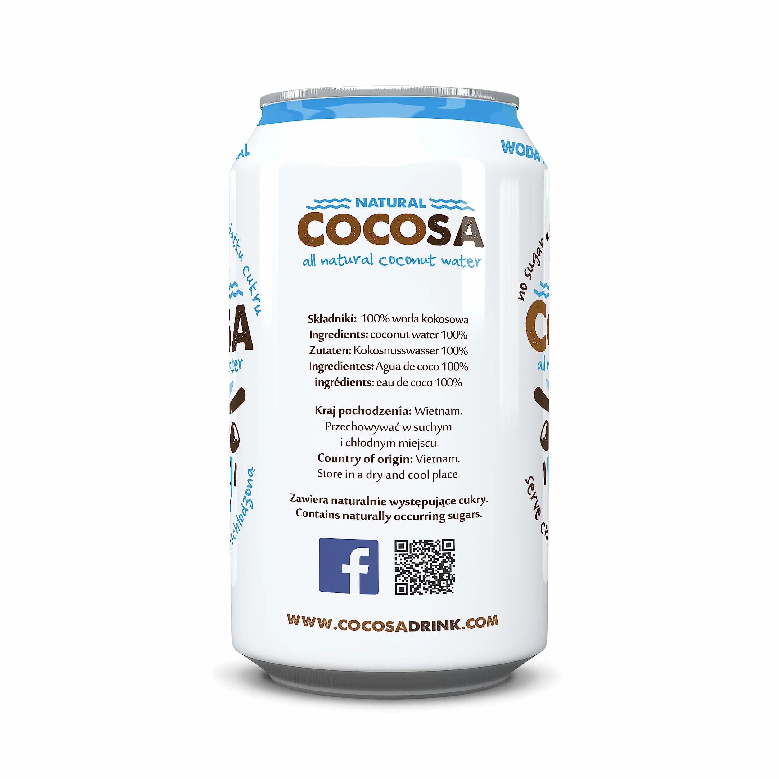 Cocosa Coconut Water Kokosnusswasser 330 ml ohne Kohlensäure aus Vietnam