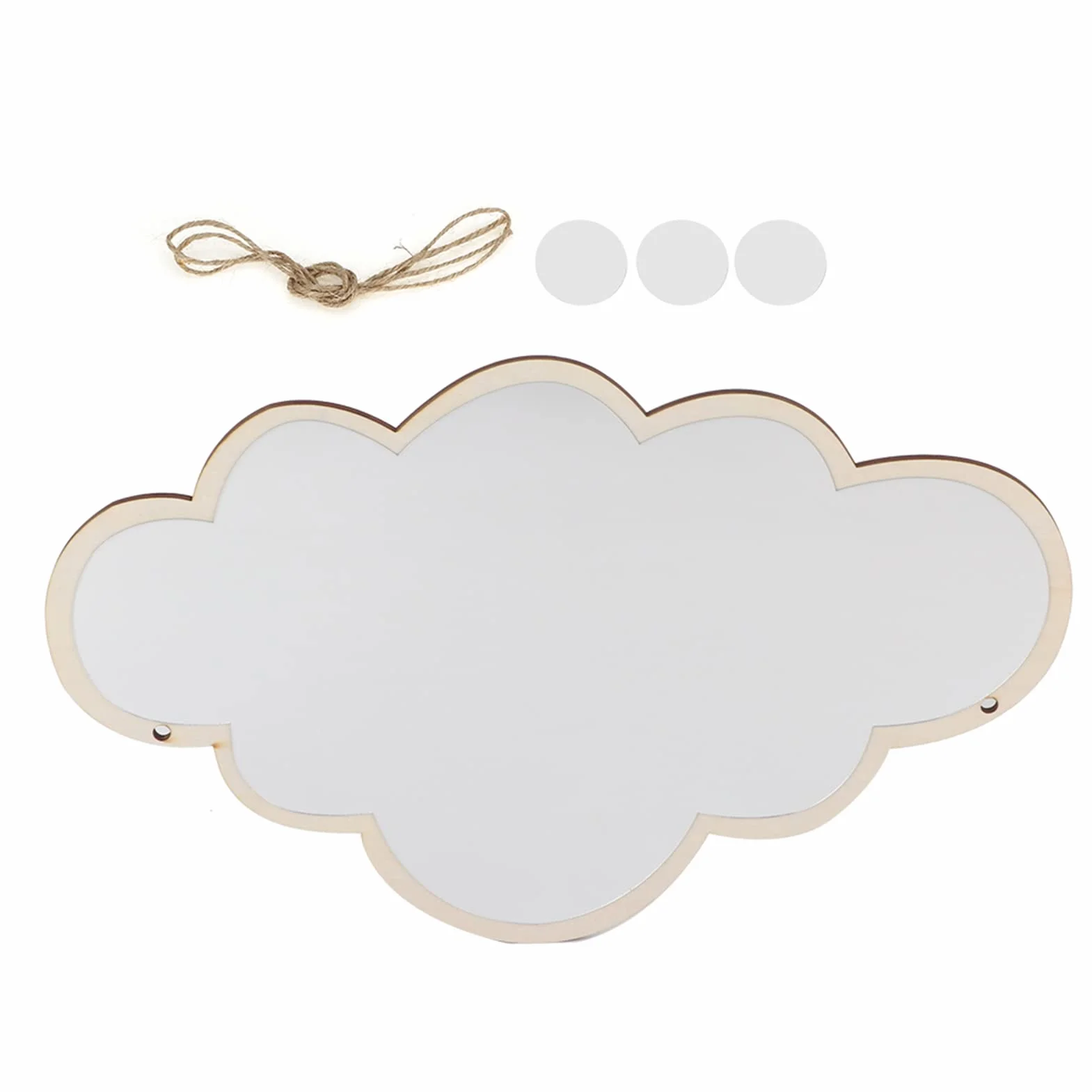 Espejo para Niños con Calcomanía Decorativa de Nube, Pegatina Acrílica para Hogar
