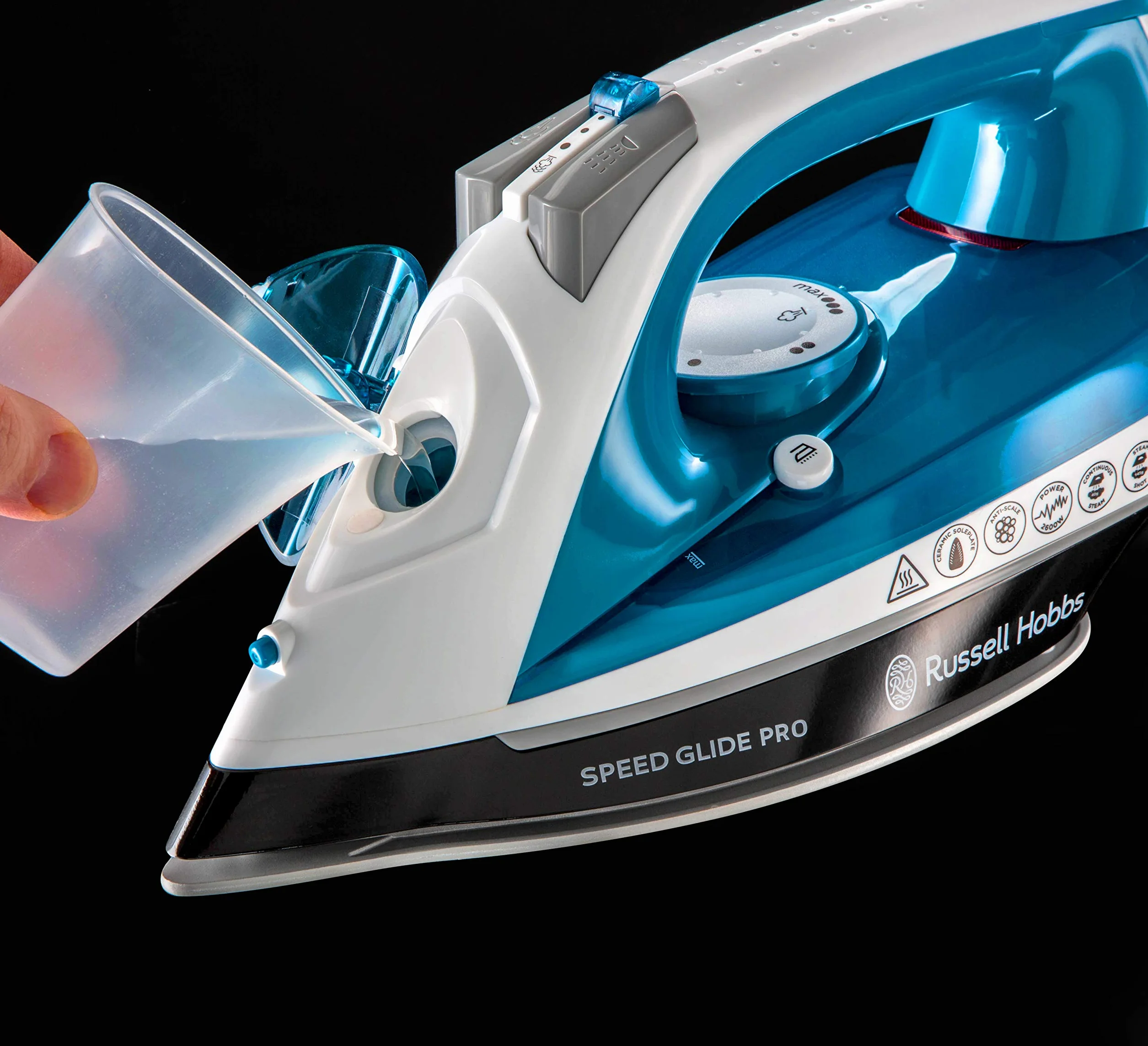 Russell Hobbs Velocidad de Deslizamiento de Hierro 2600w, Azul y Blanco, los RAA 16 x 28,6 x 12,5 cm