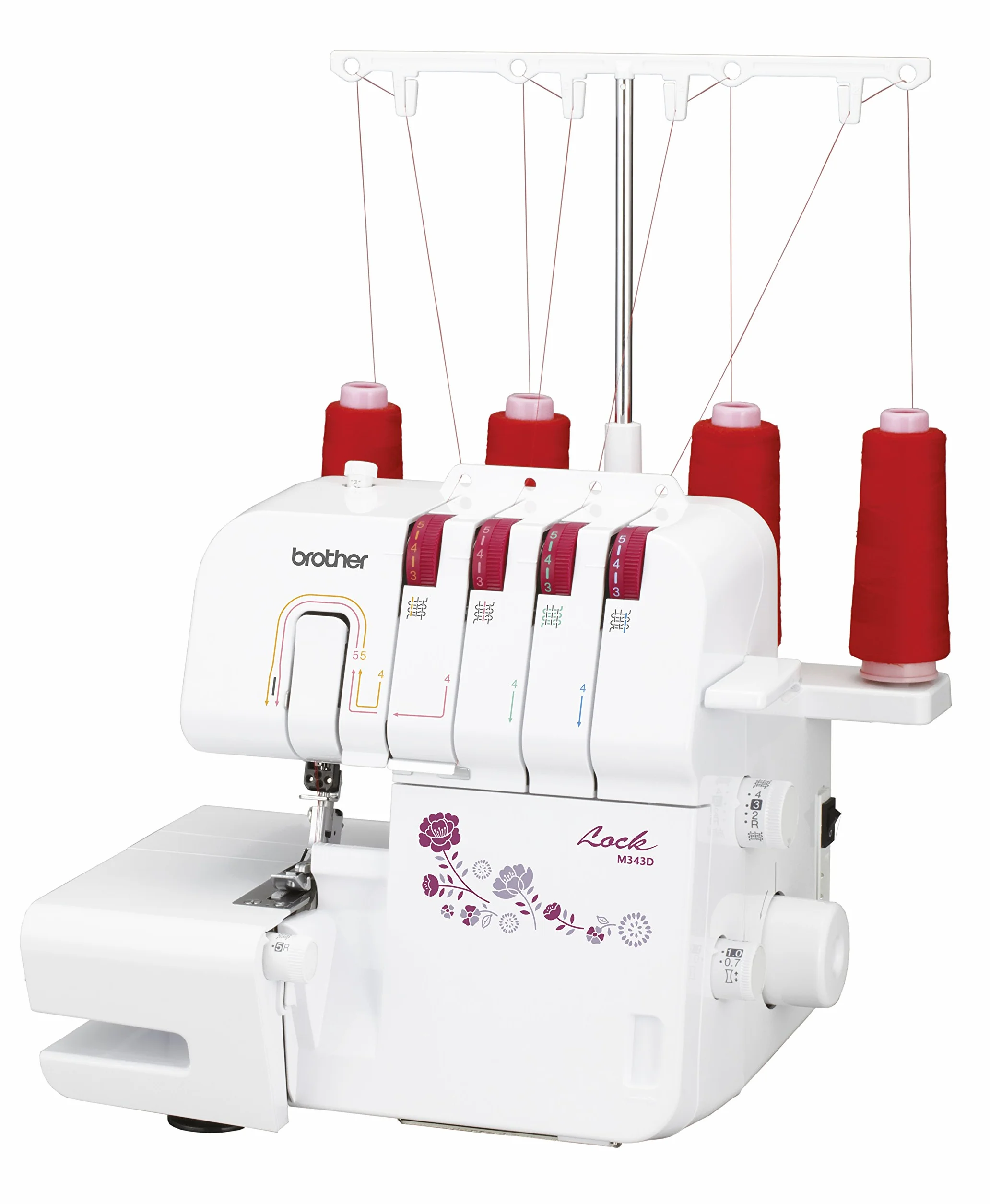 Brother M343D, Acero Inoxidable, Blanco, 38 X 32 X 36 cm