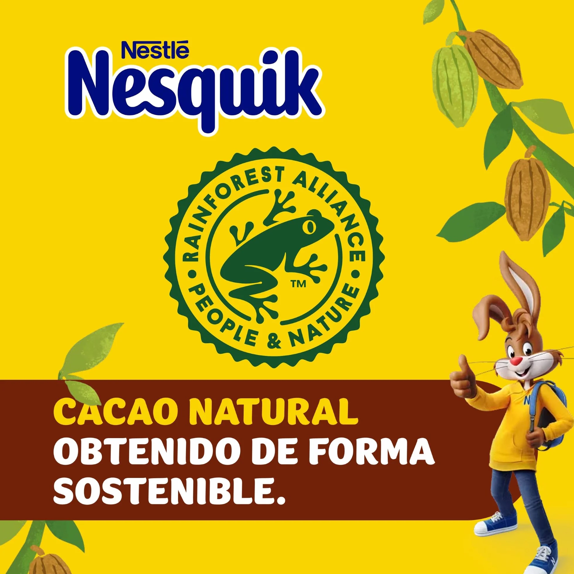 NESTLE NESQUIK Cacao en polvo 0% azúcares 320 g